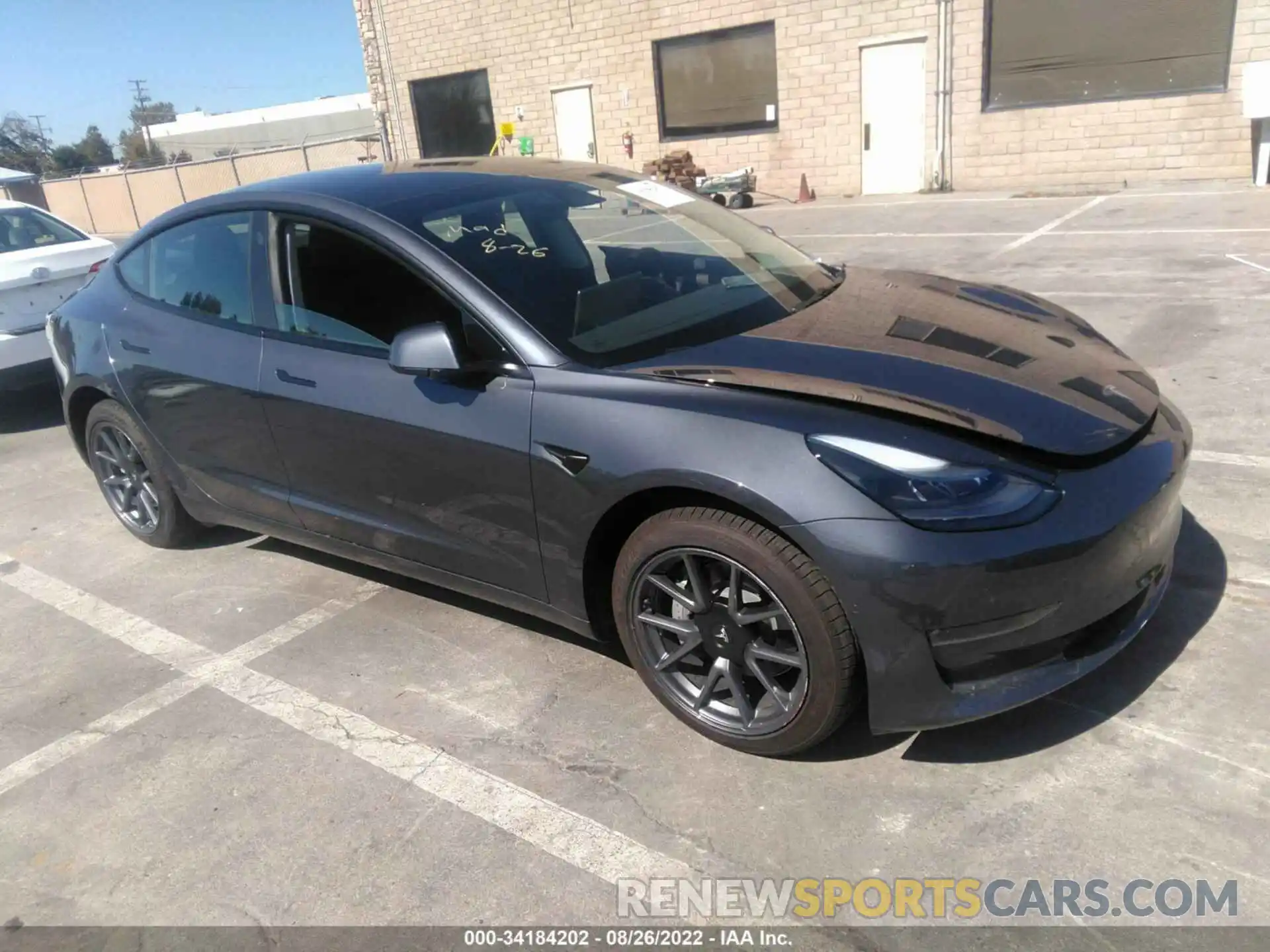 1 Photograph of a damaged car 5YJ3E1EB5NF173410 TESLA MODEL 3 2022