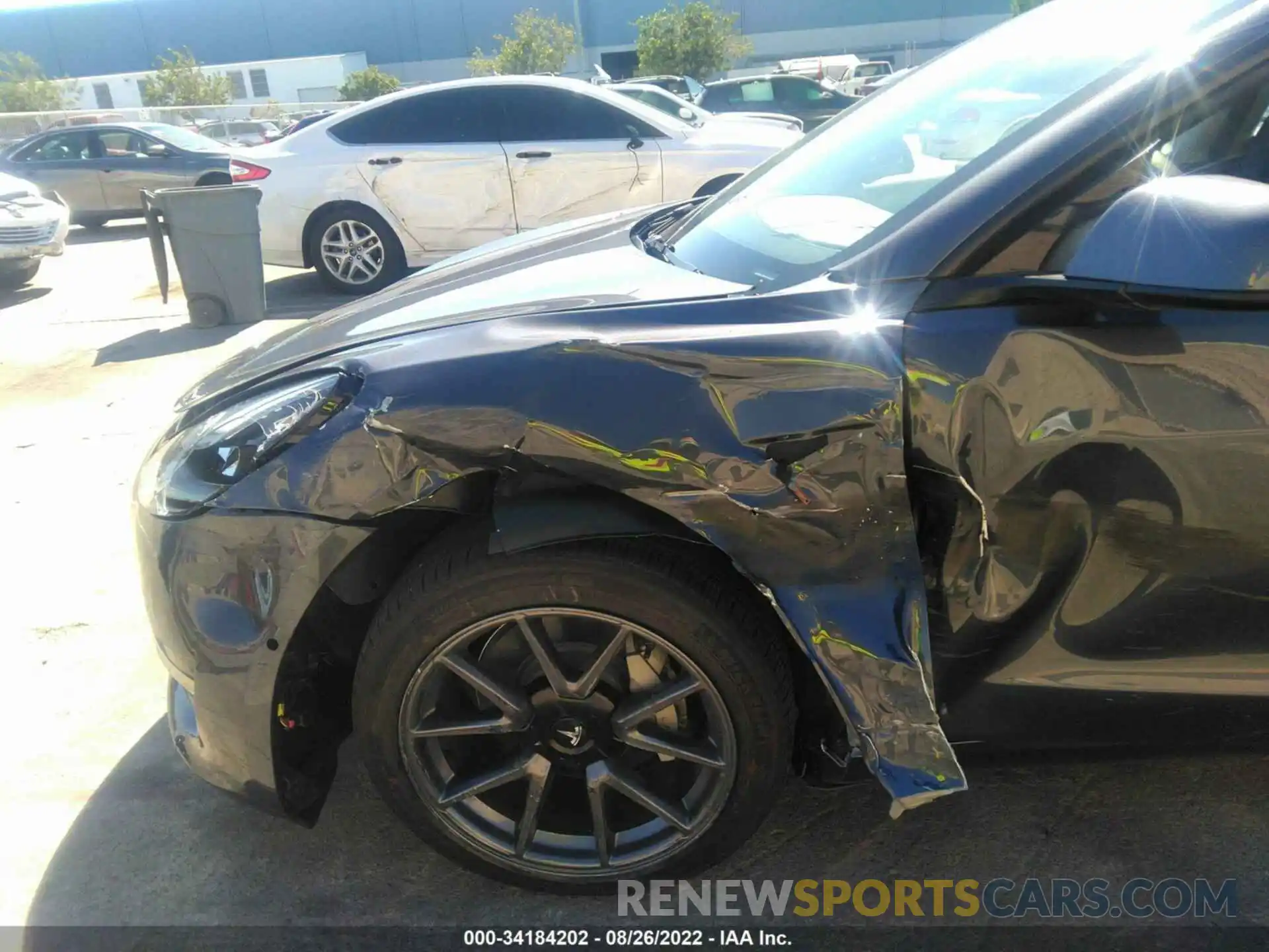 6 Photograph of a damaged car 5YJ3E1EB5NF173410 TESLA MODEL 3 2022