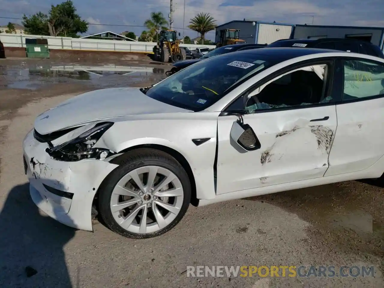 8 Photograph of a damaged car 5YJ3E1EB5NF185122 TESLA MODEL 3 2022