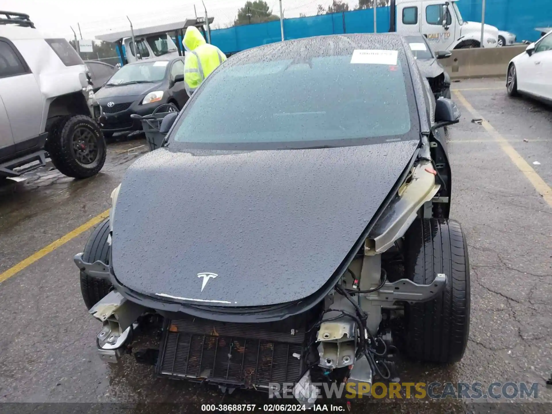 13 Фотография поврежденного автомобиля 5YJ3E1EB5NF221990 TESLA MODEL 3 2022