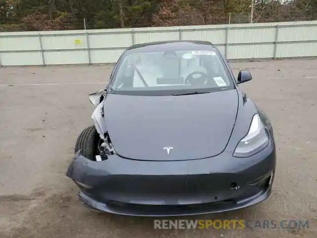 5 Photograph of a damaged car 5YJ3E1EB5NF234075 TESLA MODEL 3 2022