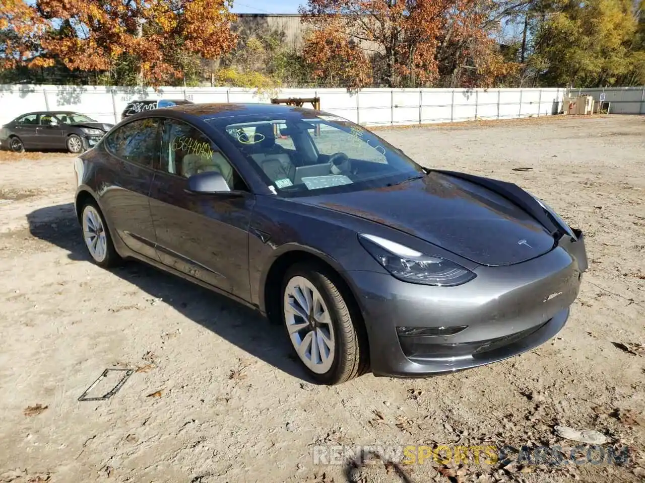 1 Photograph of a damaged car 5YJ3E1EB5NF286726 TESLA MODEL 3 2022