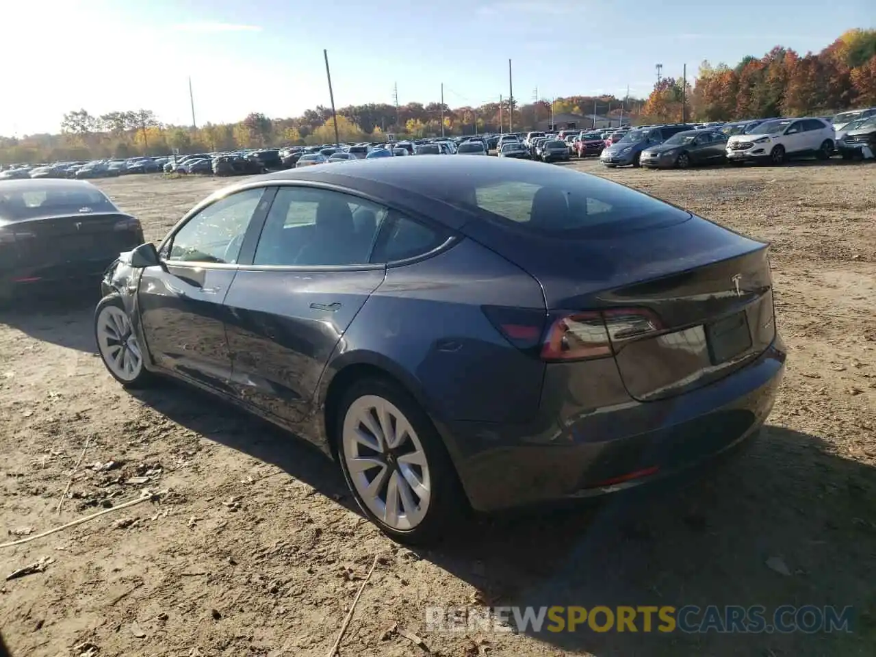 3 Photograph of a damaged car 5YJ3E1EB5NF286726 TESLA MODEL 3 2022