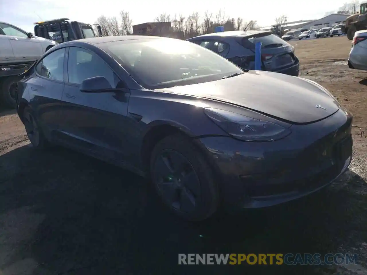 4 Фотография поврежденного автомобиля 5YJ3E1EB5NF321569 TESLA MODEL 3 2022