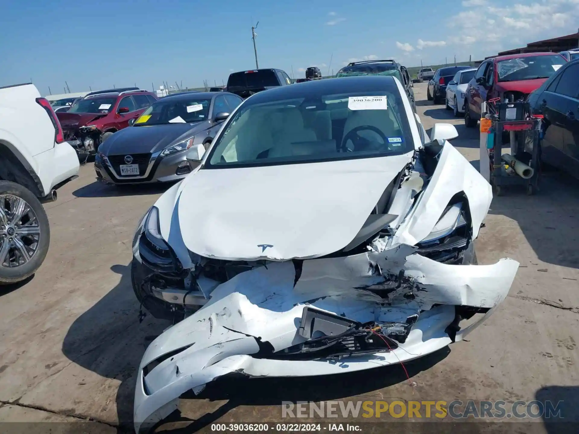 11 Photograph of a damaged car 5YJ3E1EB5NF342700 TESLA MODEL 3 2022