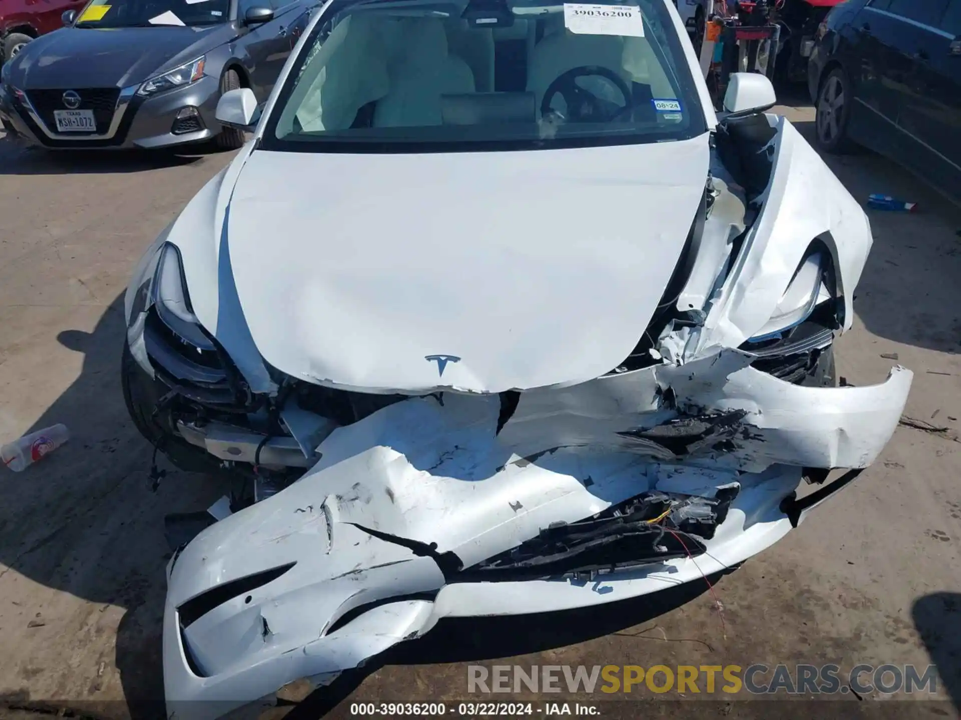 6 Photograph of a damaged car 5YJ3E1EB5NF342700 TESLA MODEL 3 2022