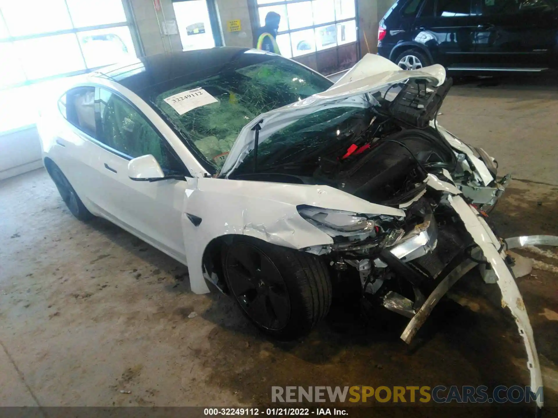 1 Photograph of a damaged car 5YJ3E1EB6NF112390 TESLA MODEL 3 2022