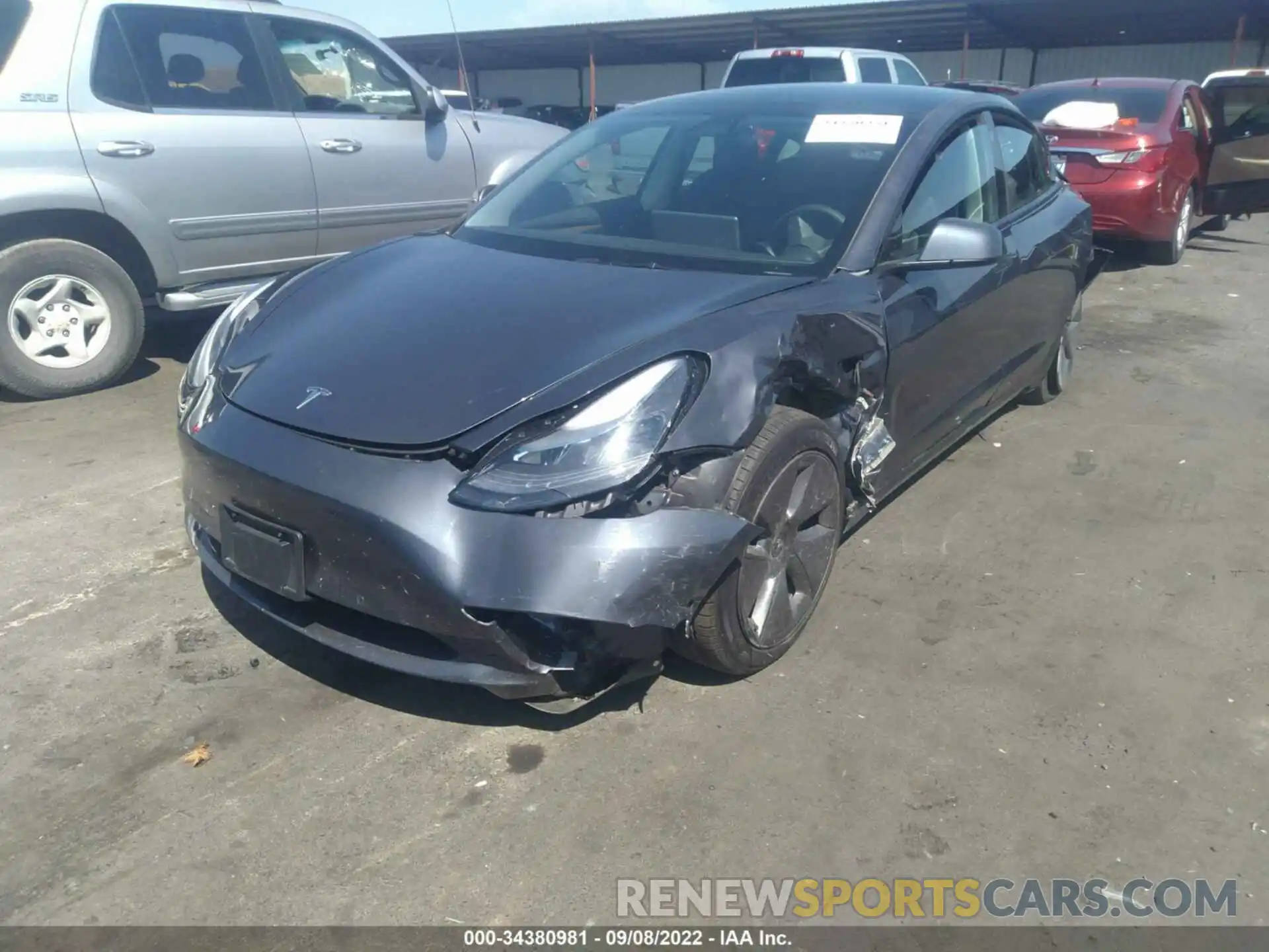 10 Photograph of a damaged car 5YJ3E1EB6NF126130 TESLA MODEL 3 2022