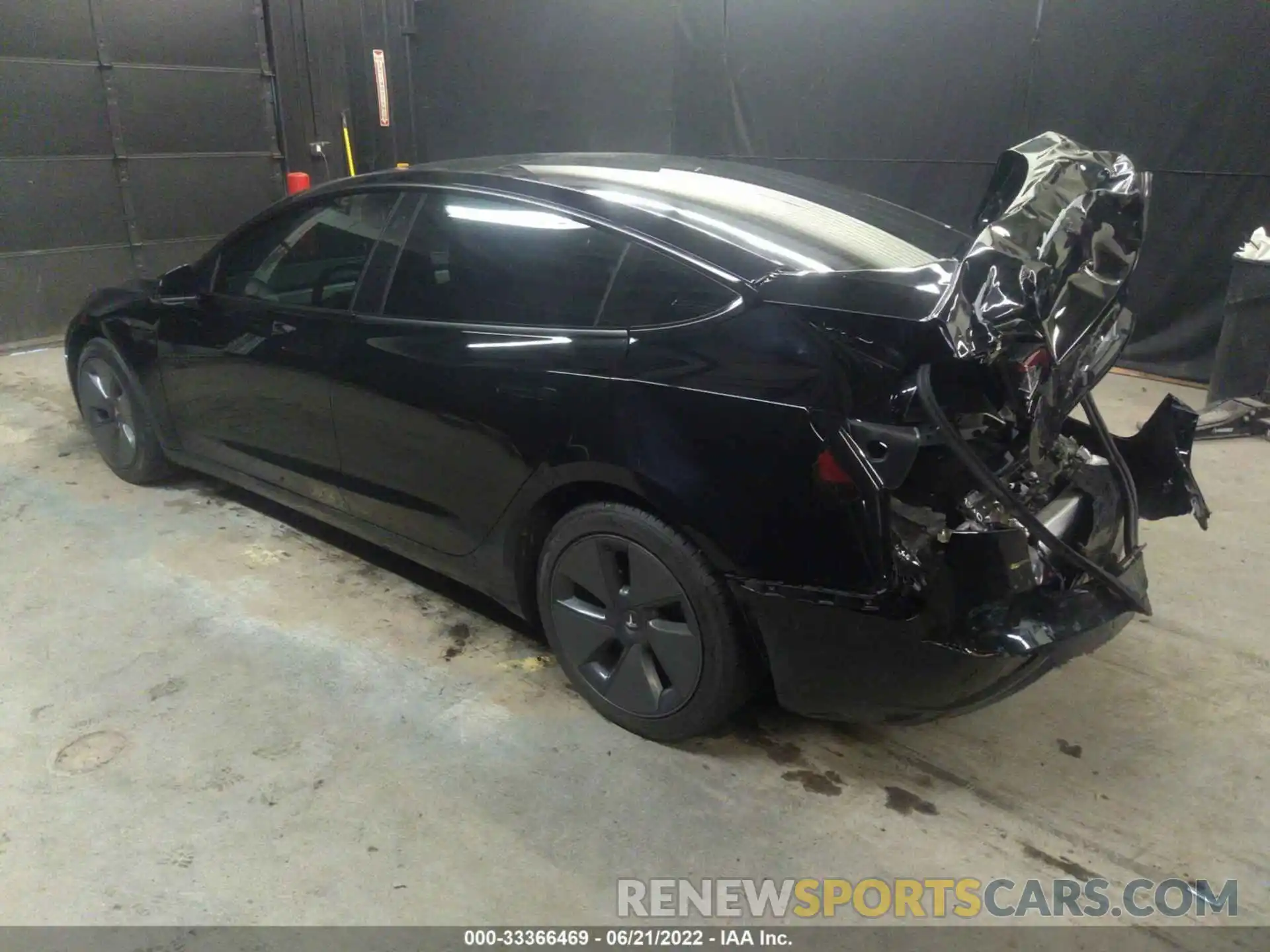 3 Photograph of a damaged car 5YJ3E1EB6NF126547 TESLA MODEL 3 2022