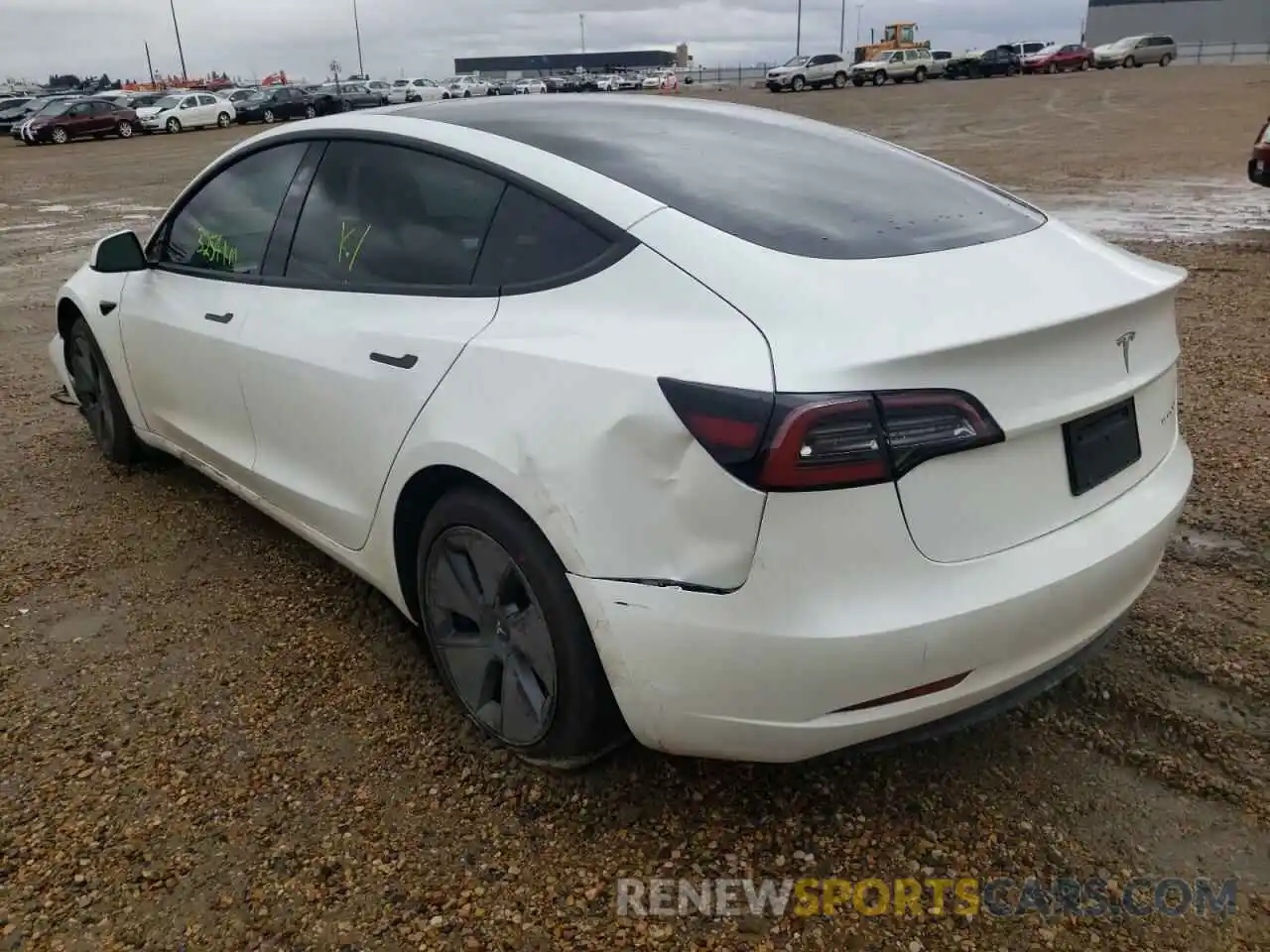 3 Photograph of a damaged car 5YJ3E1EB6NF126600 TESLA MODEL 3 2022