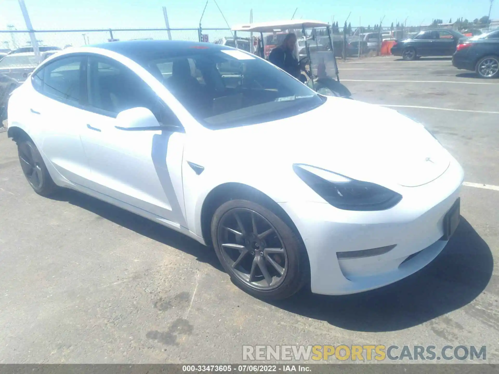 1 Photograph of a damaged car 5YJ3E1EB6NF137760 TESLA MODEL 3 2022