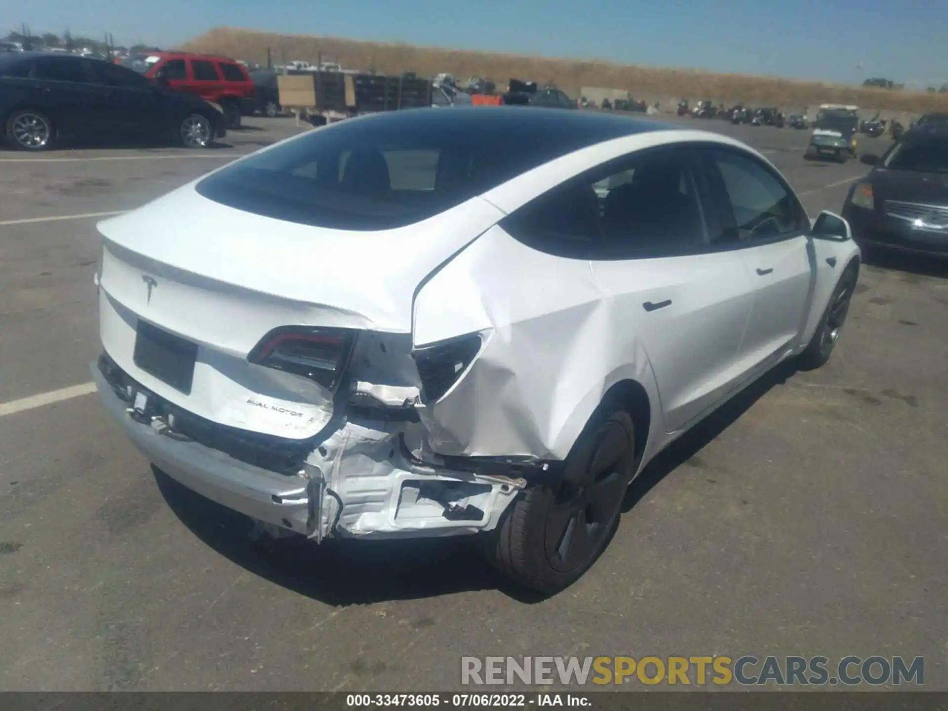 6 Photograph of a damaged car 5YJ3E1EB6NF137760 TESLA MODEL 3 2022