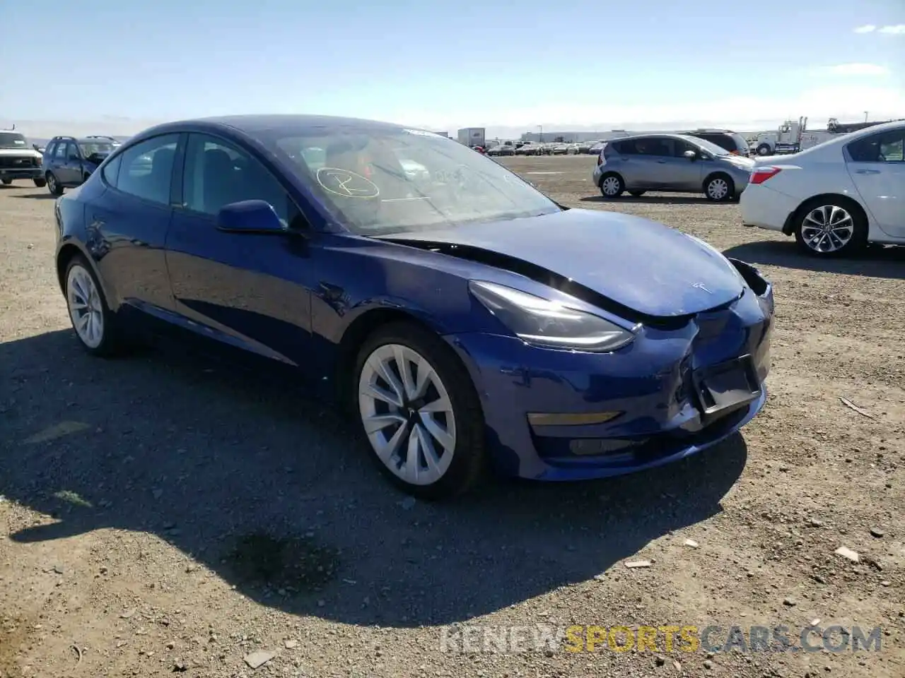 1 Фотография поврежденного автомобиля 5YJ3E1EB6NF142585 TESLA MODEL 3 2022