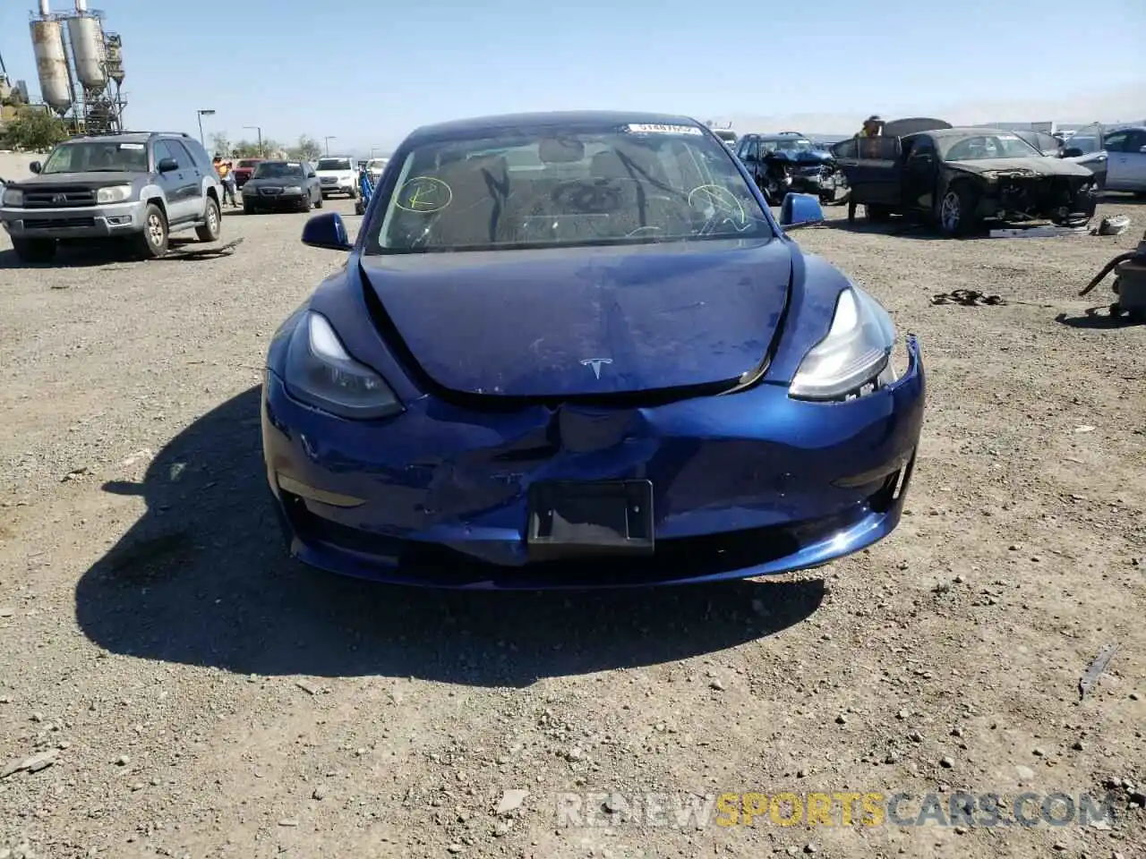 9 Photograph of a damaged car 5YJ3E1EB6NF142585 TESLA MODEL 3 2022