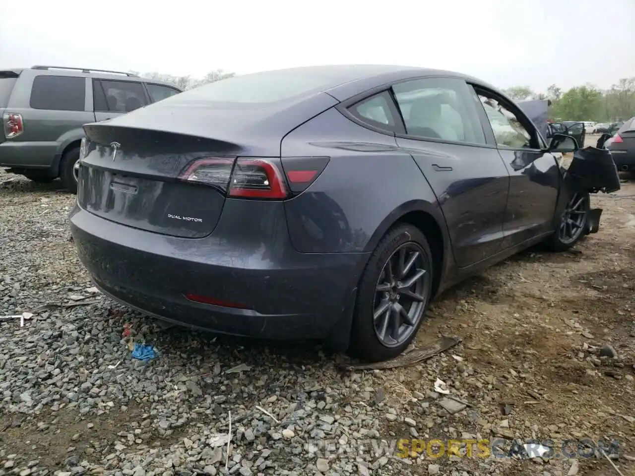 4 Фотография поврежденного автомобиля 5YJ3E1EB6NF155062 TESLA MODEL 3 2022