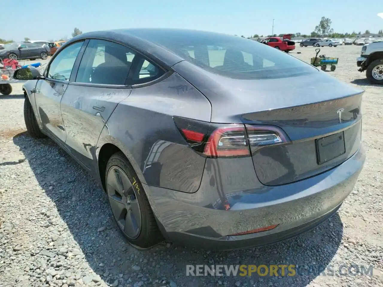 3 Photograph of a damaged car 5YJ3E1EB6NF167146 TESLA MODEL 3 2022