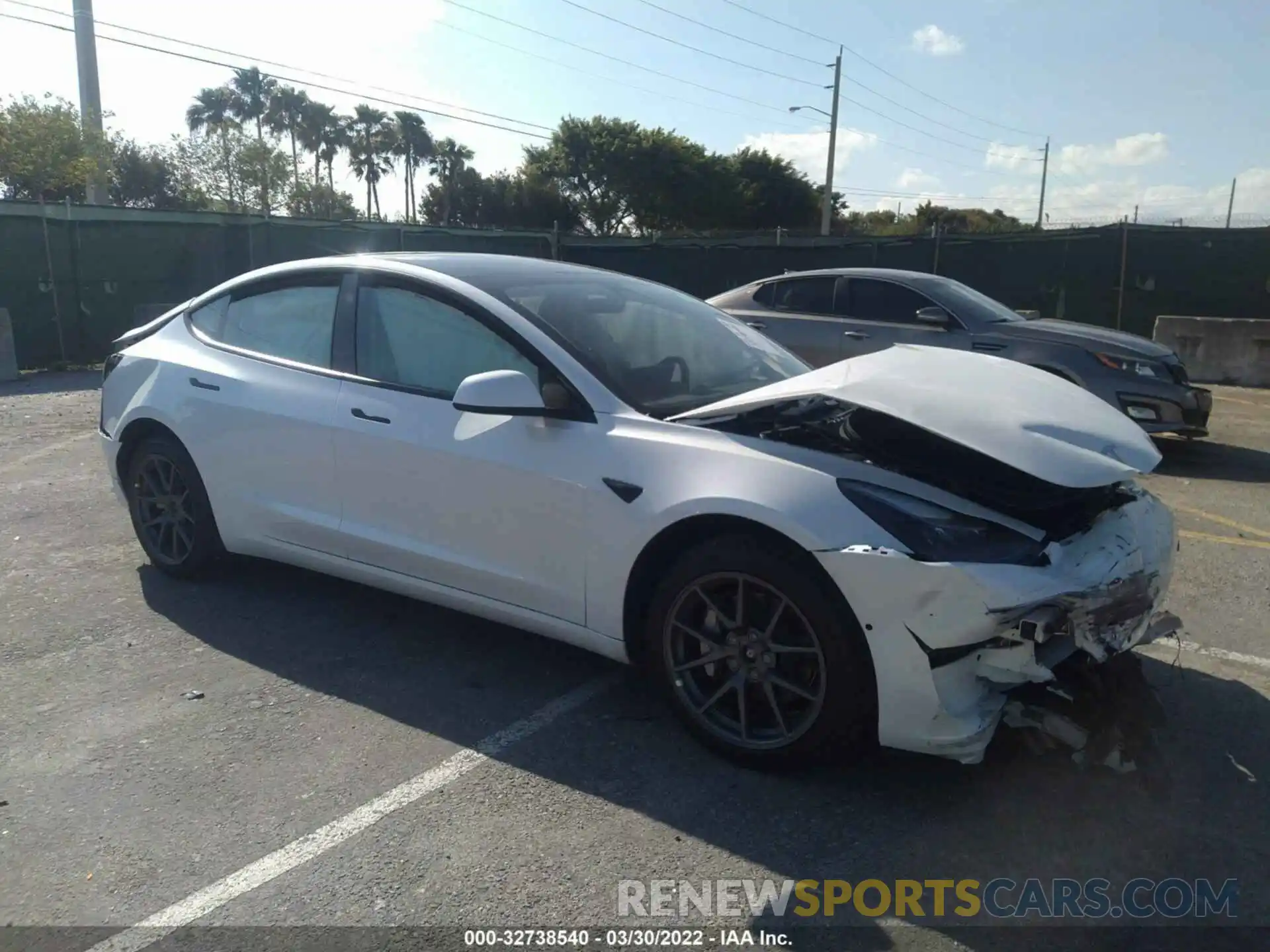 1 Photograph of a damaged car 5YJ3E1EB6NF178616 TESLA MODEL 3 2022