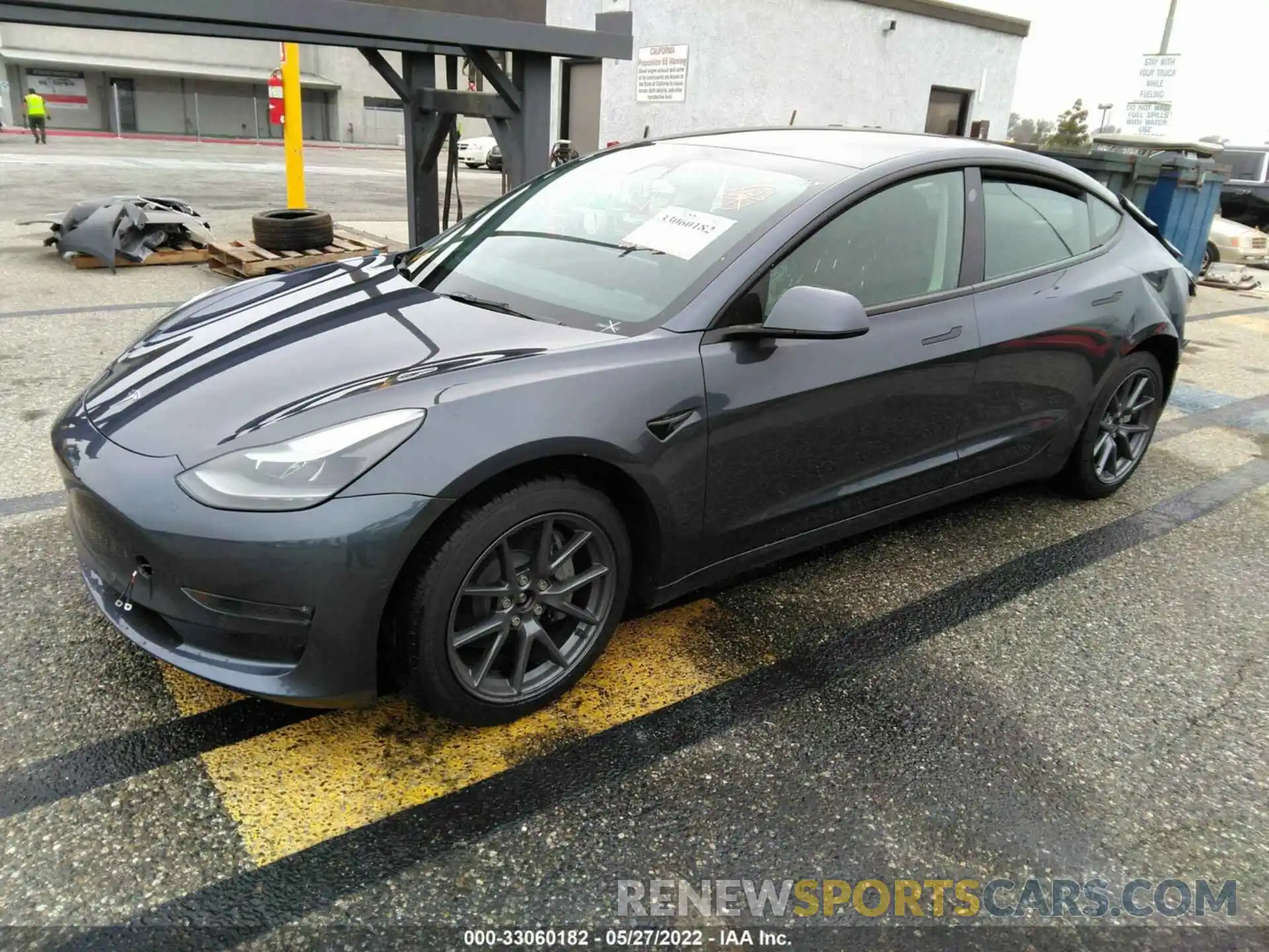 2 Фотография поврежденного автомобиля 5YJ3E1EB6NF180155 TESLA MODEL 3 2022