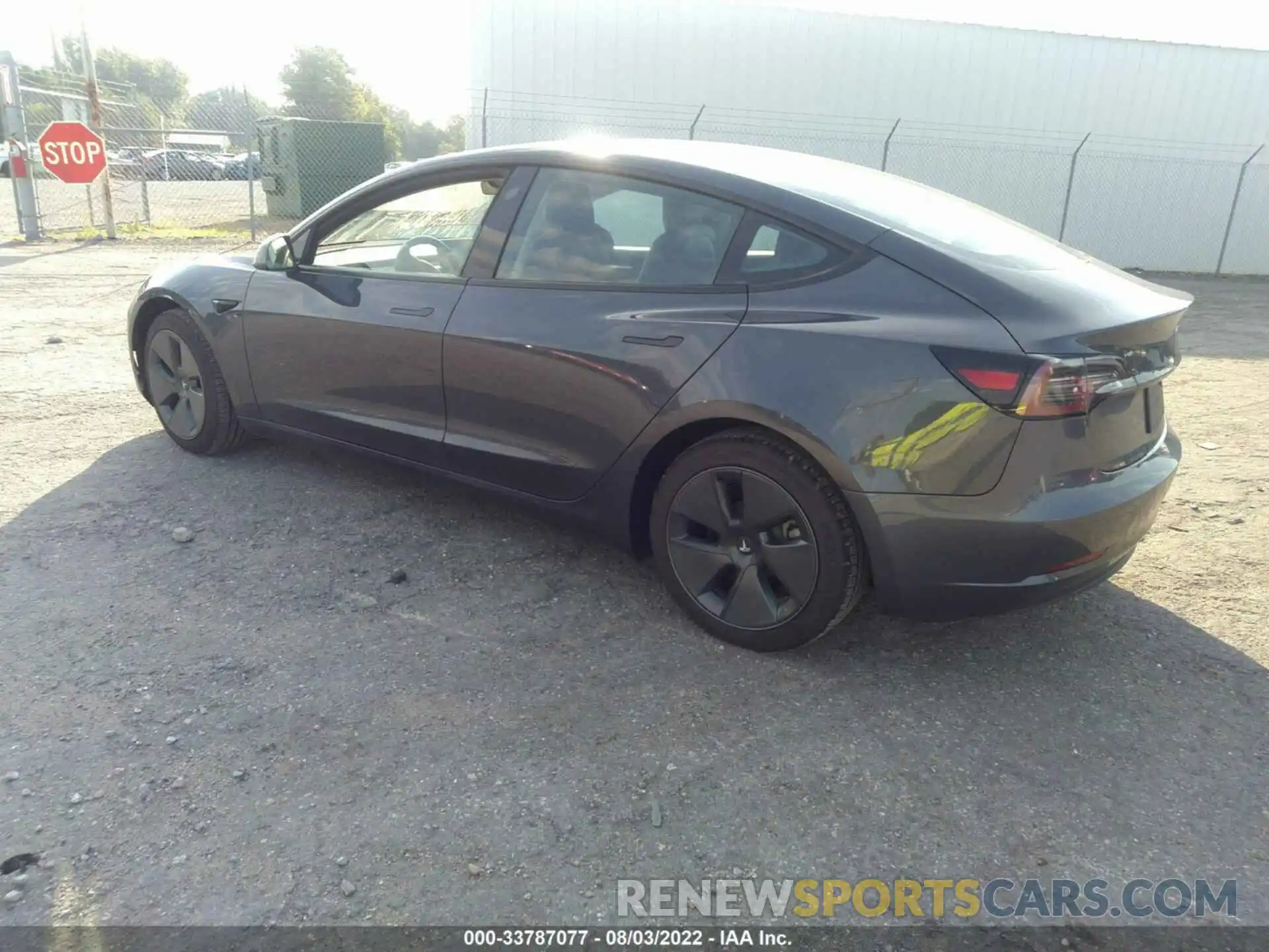 3 Photograph of a damaged car 5YJ3E1EB6NF180589 TESLA MODEL 3 2022