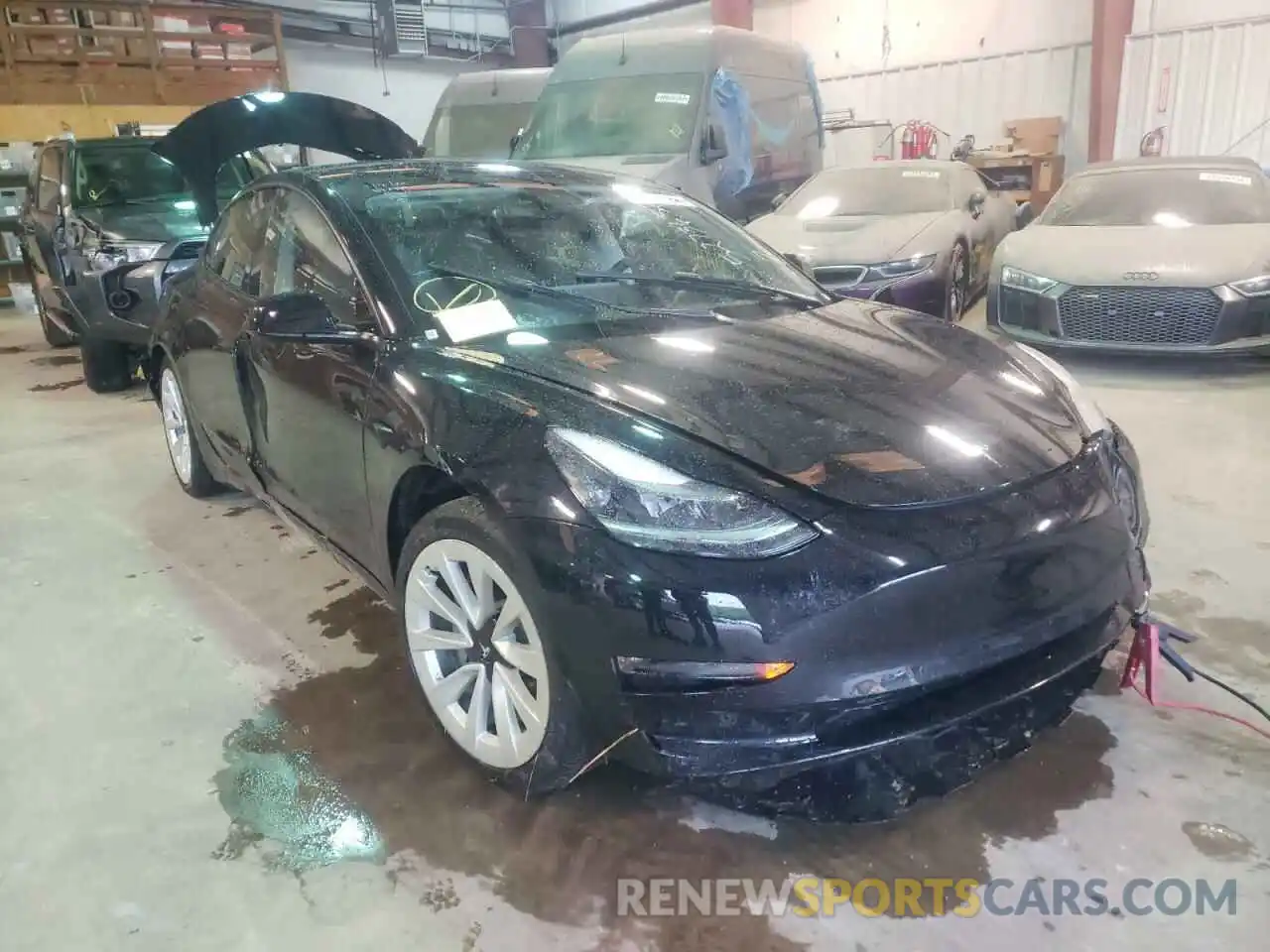 1 Photograph of a damaged car 5YJ3E1EB6NF185520 TESLA MODEL 3 2022