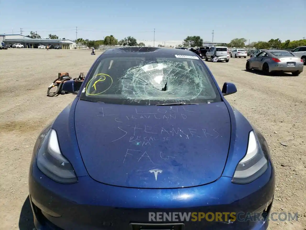 9 Photograph of a damaged car 5YJ3E1EB6NF187851 TESLA MODEL 3 2022