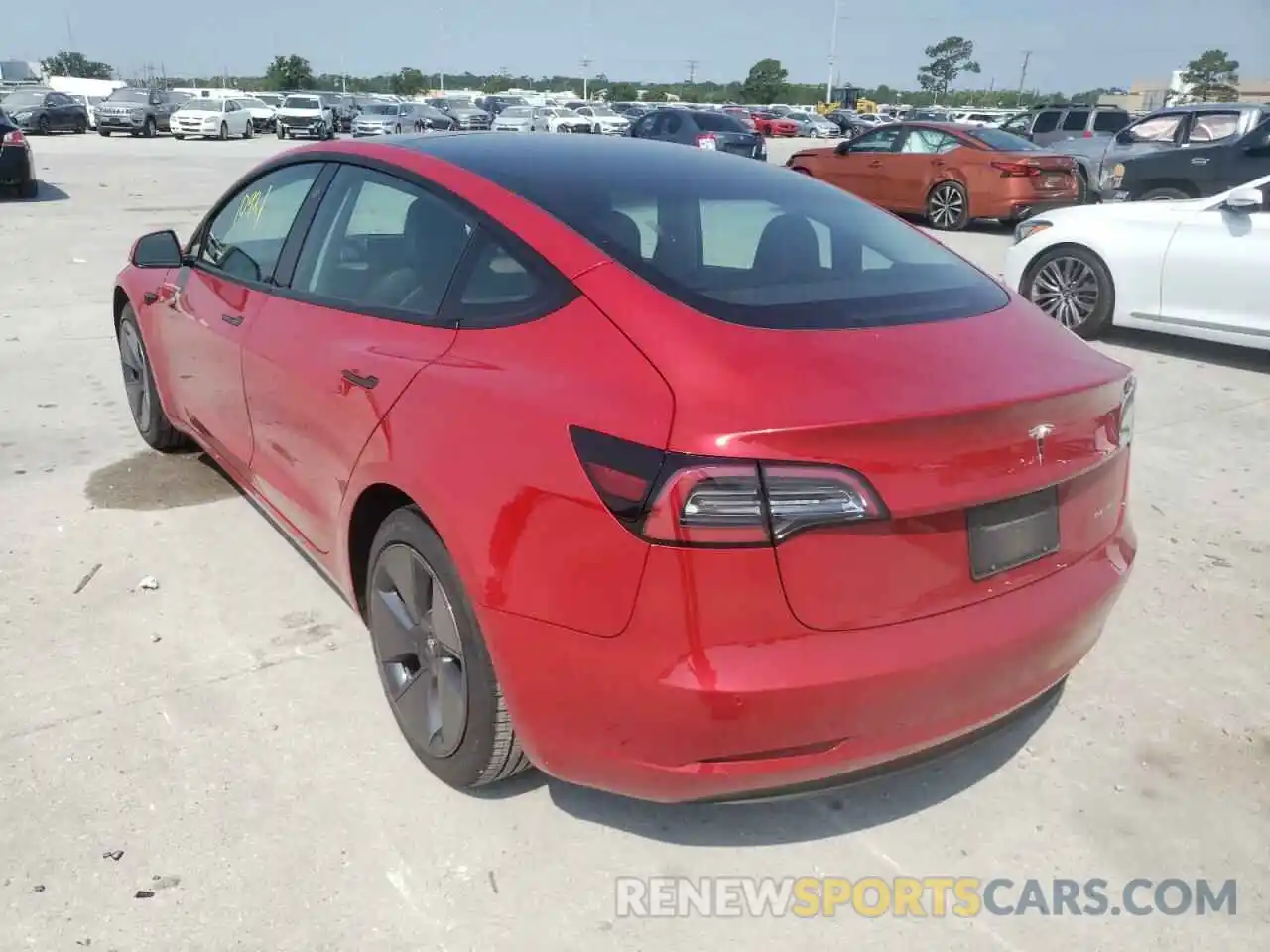 3 Photograph of a damaged car 5YJ3E1EB6NF189132 TESLA MODEL 3 2022