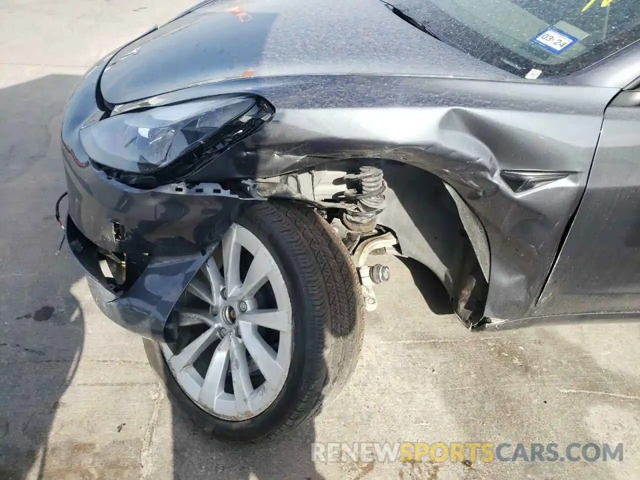 9 Photograph of a damaged car 5YJ3E1EB6NF189213 TESLA MODEL 3 2022