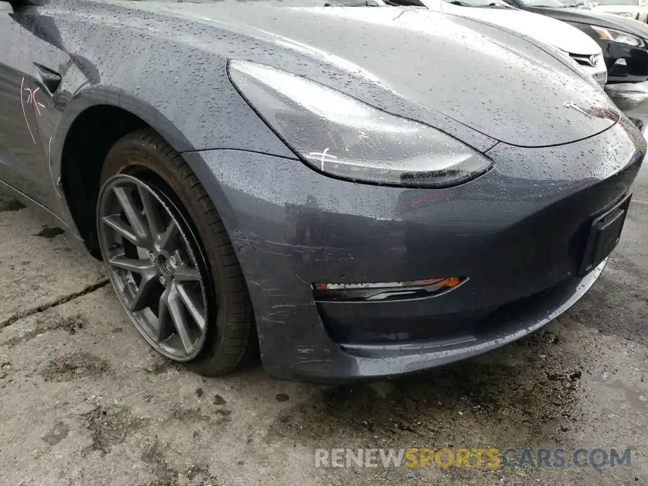 9 Photograph of a damaged car 5YJ3E1EB6NF190328 TESLA MODEL 3 2022