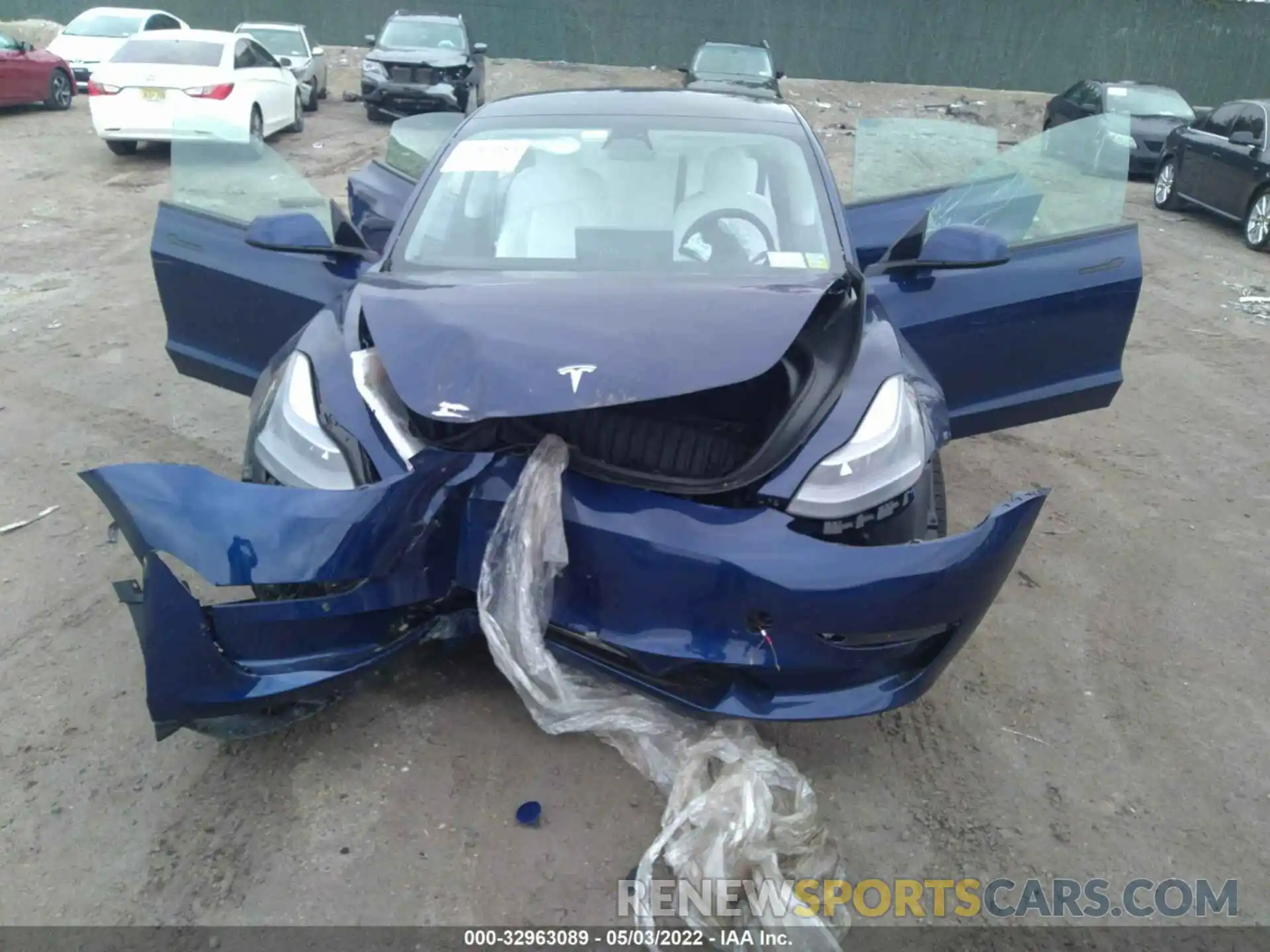 6 Photograph of a damaged car 5YJ3E1EB6NF196002 TESLA MODEL 3 2022