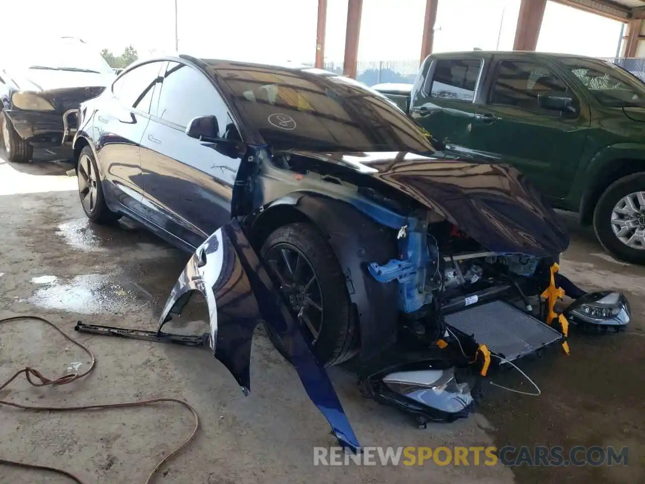 1 Photograph of a damaged car 5YJ3E1EB6NF200212 TESLA MODEL 3 2022