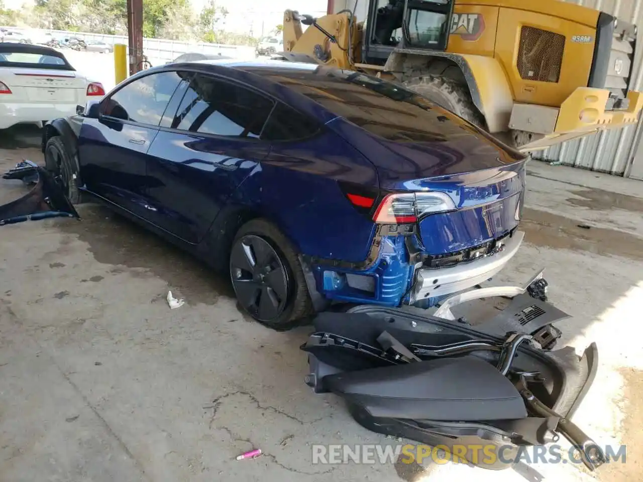 3 Photograph of a damaged car 5YJ3E1EB6NF200212 TESLA MODEL 3 2022