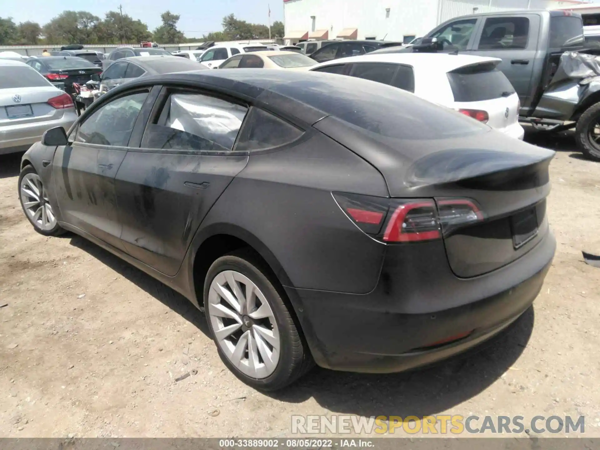 3 Photograph of a damaged car 5YJ3E1EB6NF241309 TESLA MODEL 3 2022