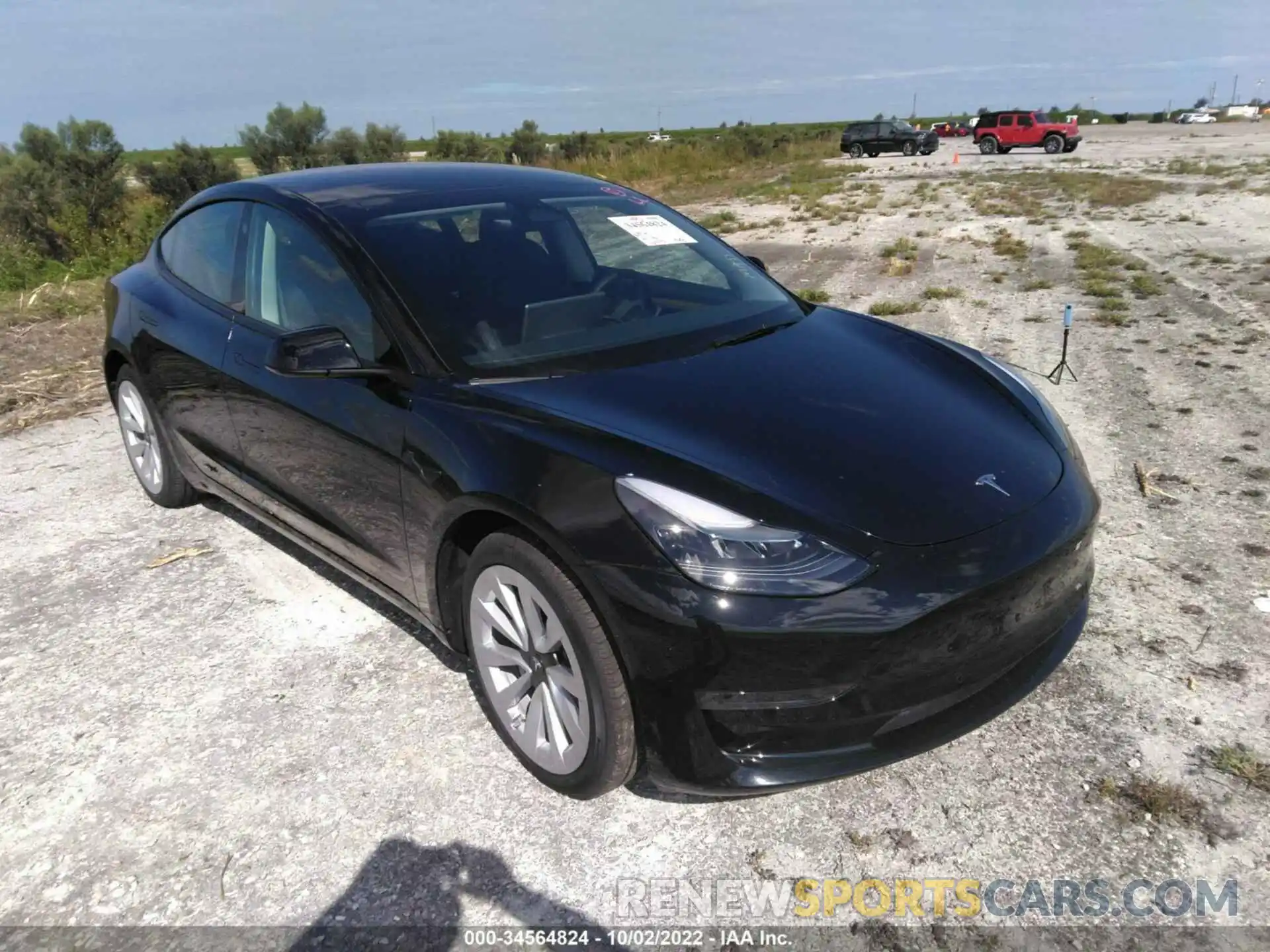 1 Photograph of a damaged car 5YJ3E1EB6NF309639 TESLA MODEL 3 2022