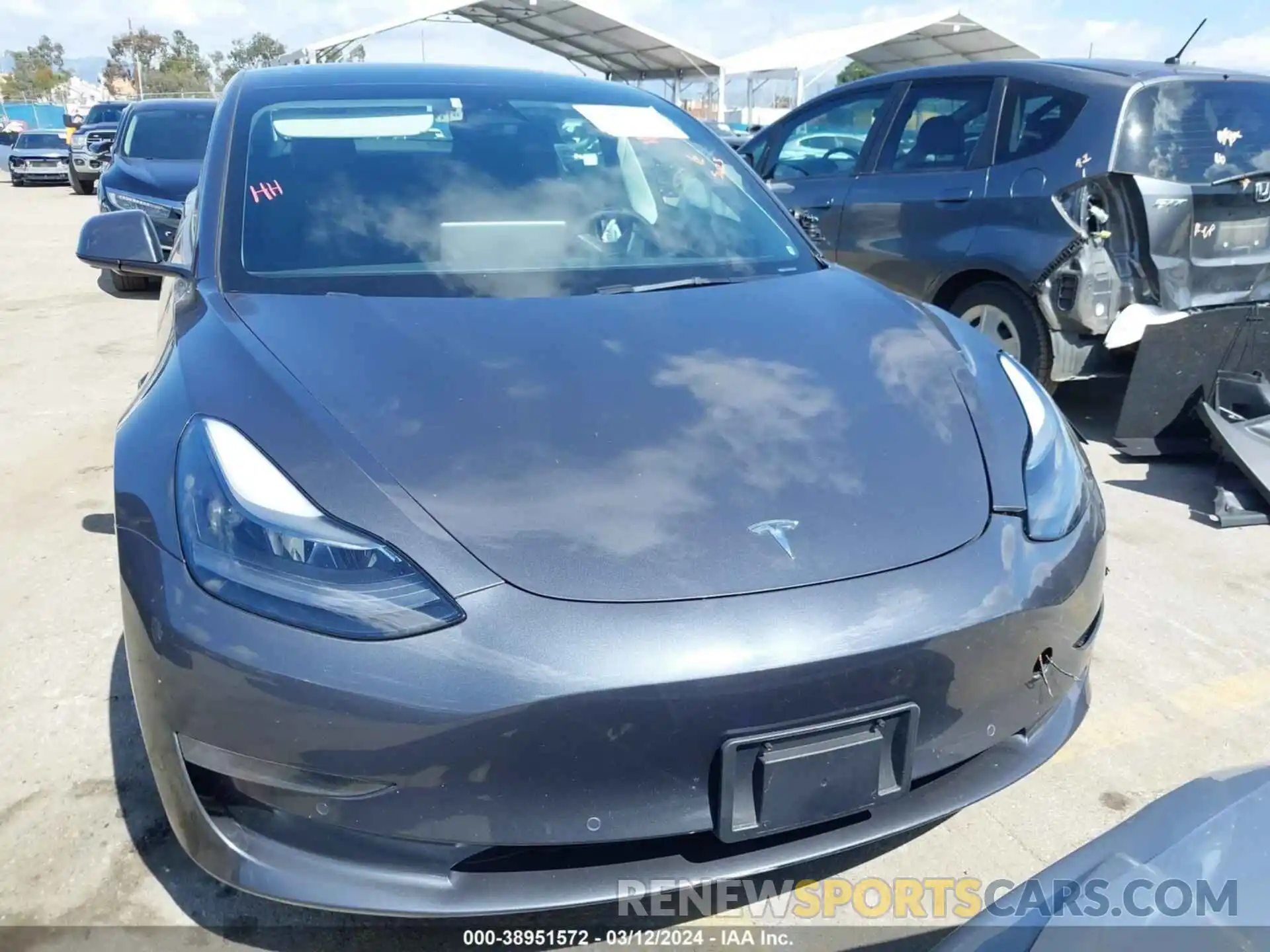 12 Photograph of a damaged car 5YJ3E1EB6NF358887 TESLA MODEL 3 2022