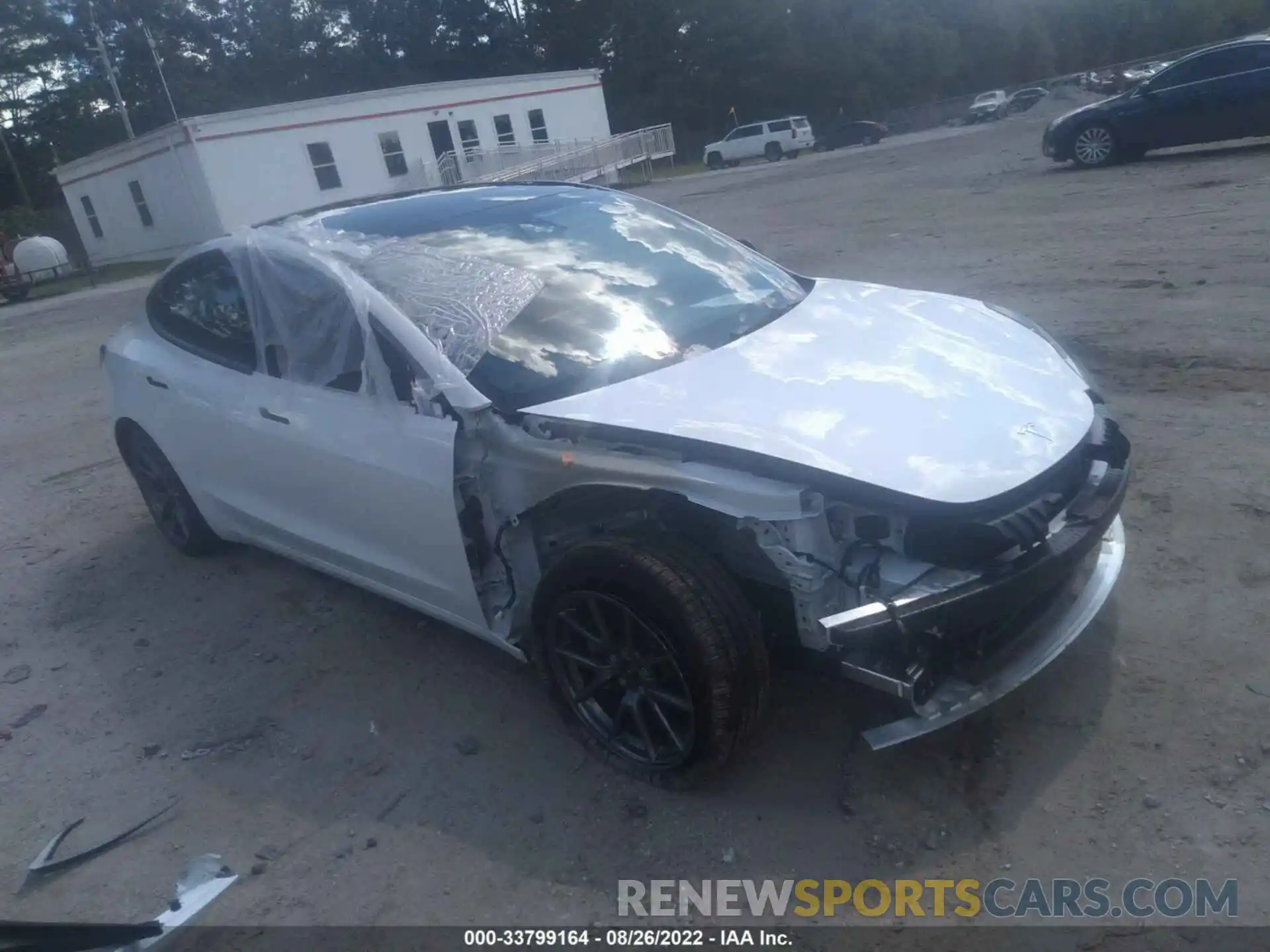 1 Photograph of a damaged car 5YJ3E1EB7NF107389 TESLA MODEL 3 2022