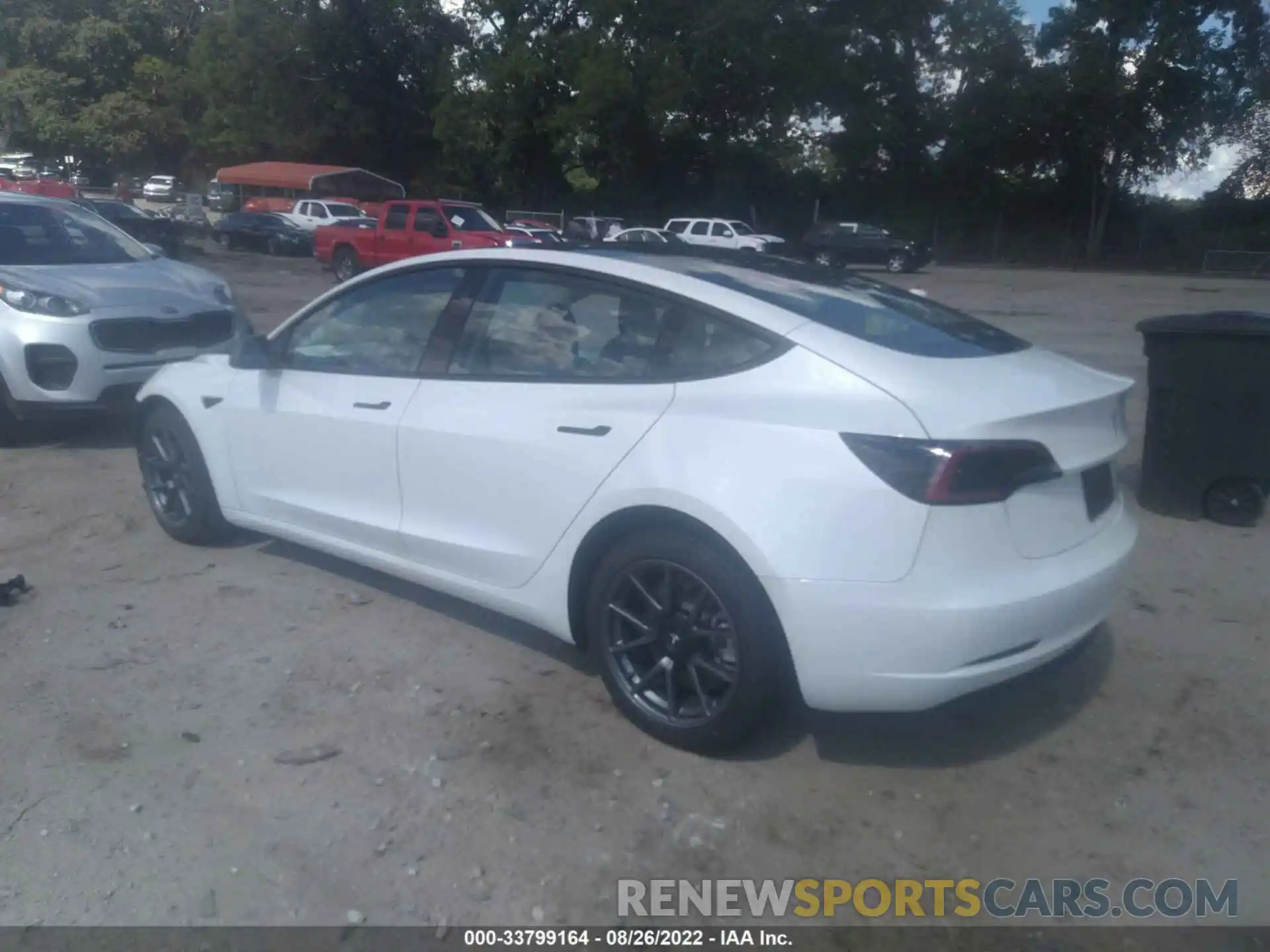 3 Photograph of a damaged car 5YJ3E1EB7NF107389 TESLA MODEL 3 2022