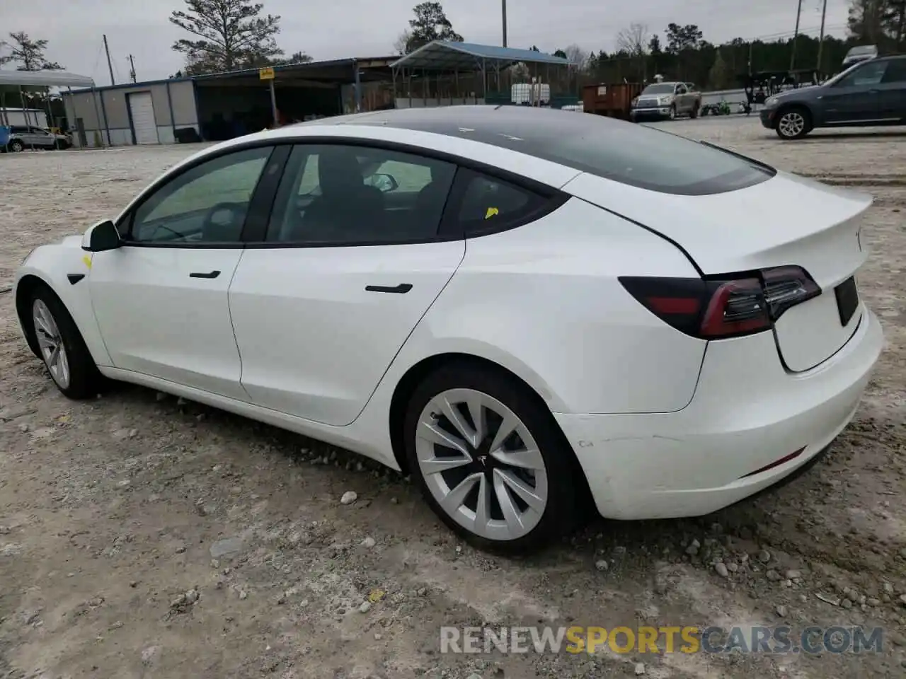 3 Photograph of a damaged car 5YJ3E1EB7NF129764 TESLA MODEL 3 2022