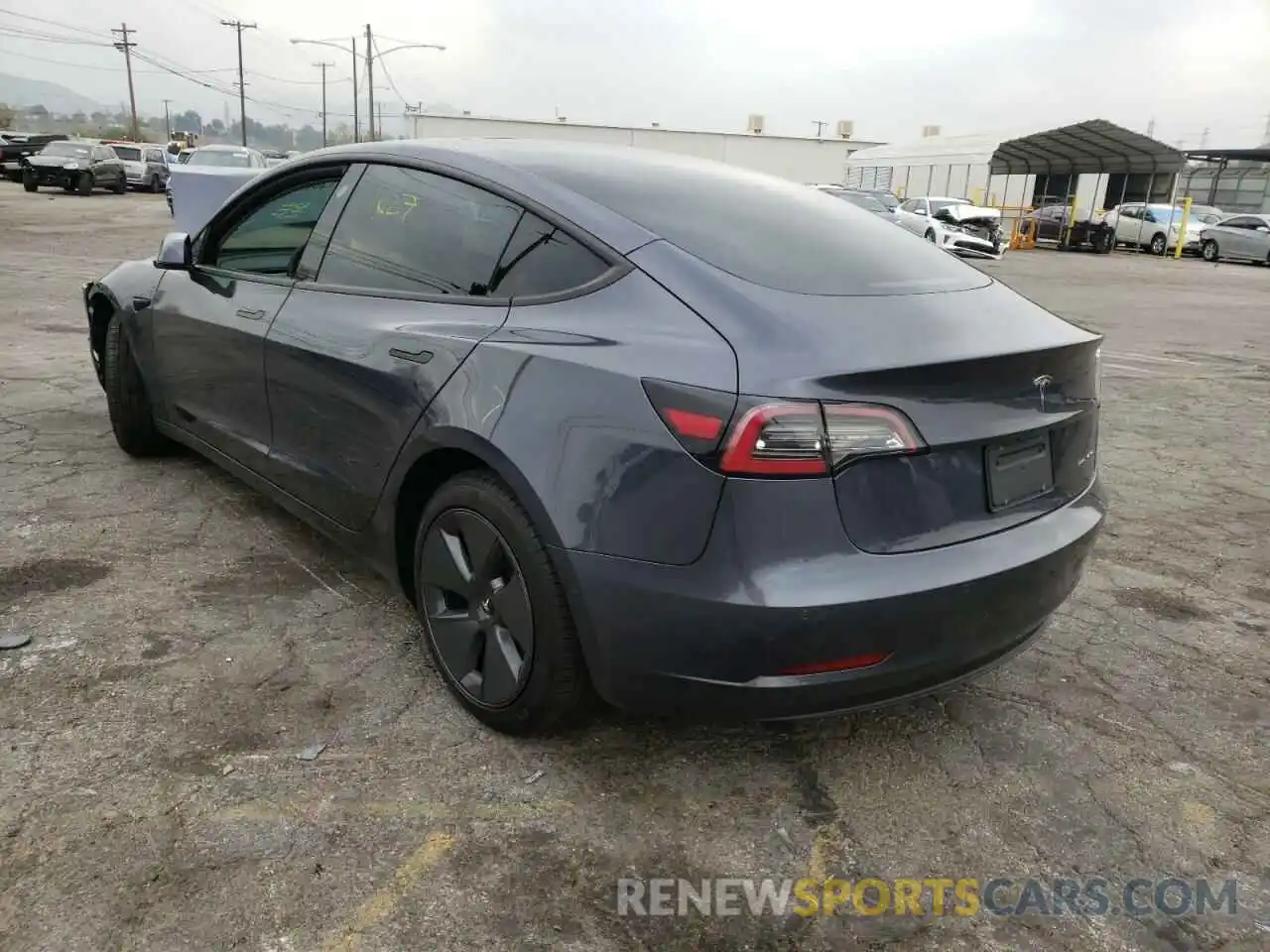 3 Photograph of a damaged car 5YJ3E1EB7NF130736 TESLA MODEL 3 2022