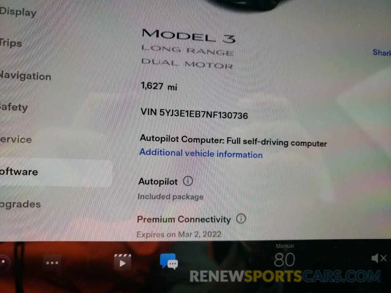 8 Photograph of a damaged car 5YJ3E1EB7NF130736 TESLA MODEL 3 2022