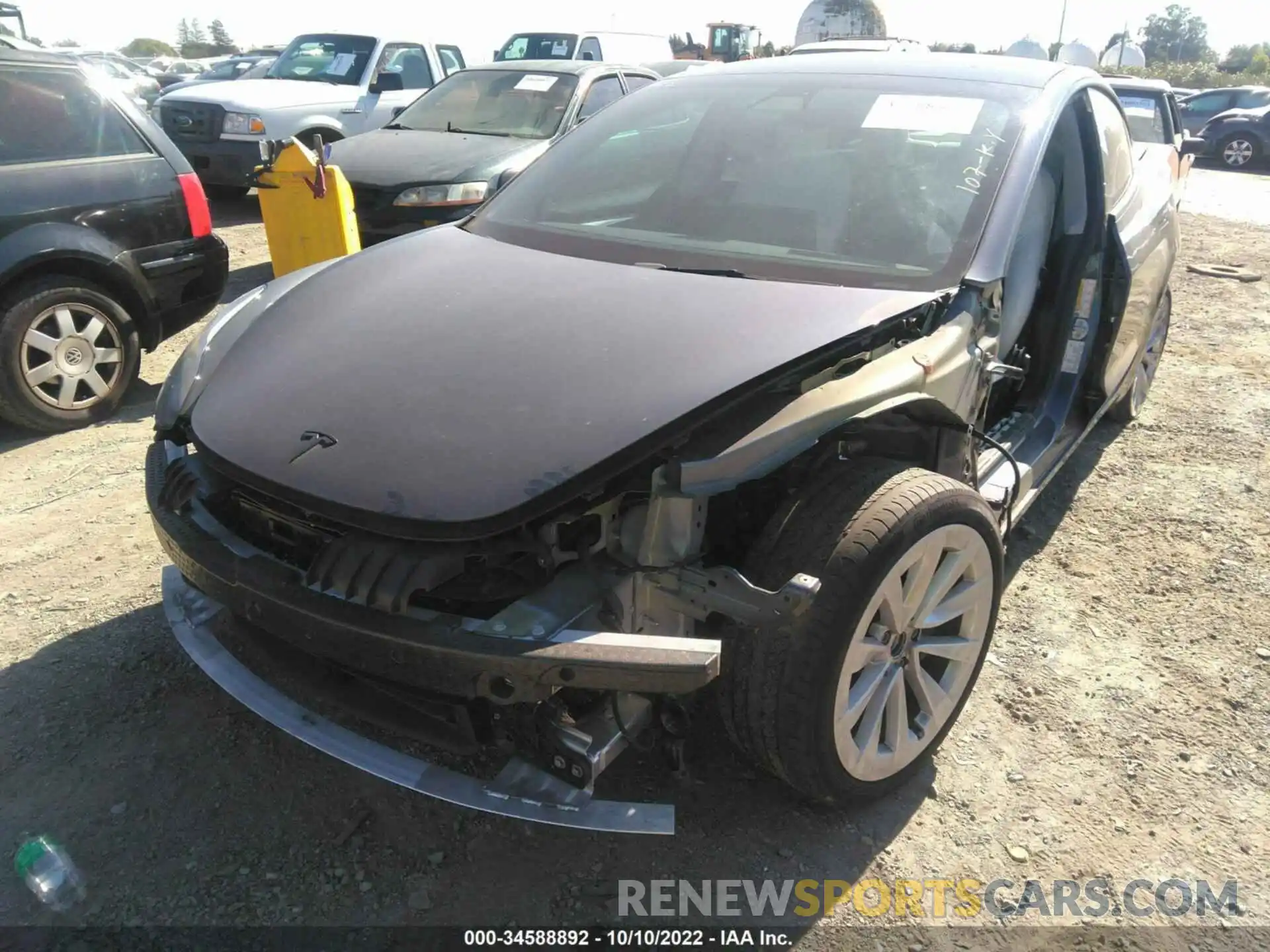 6 Photograph of a damaged car 5YJ3E1EB7NF143096 TESLA MODEL 3 2022