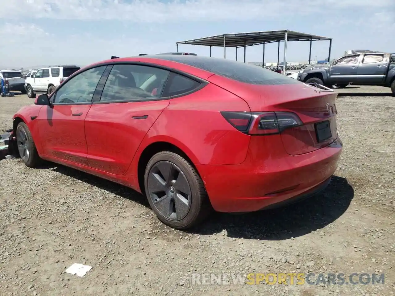 3 Photograph of a damaged car 5YJ3E1EB7NF160173 TESLA MODEL 3 2022