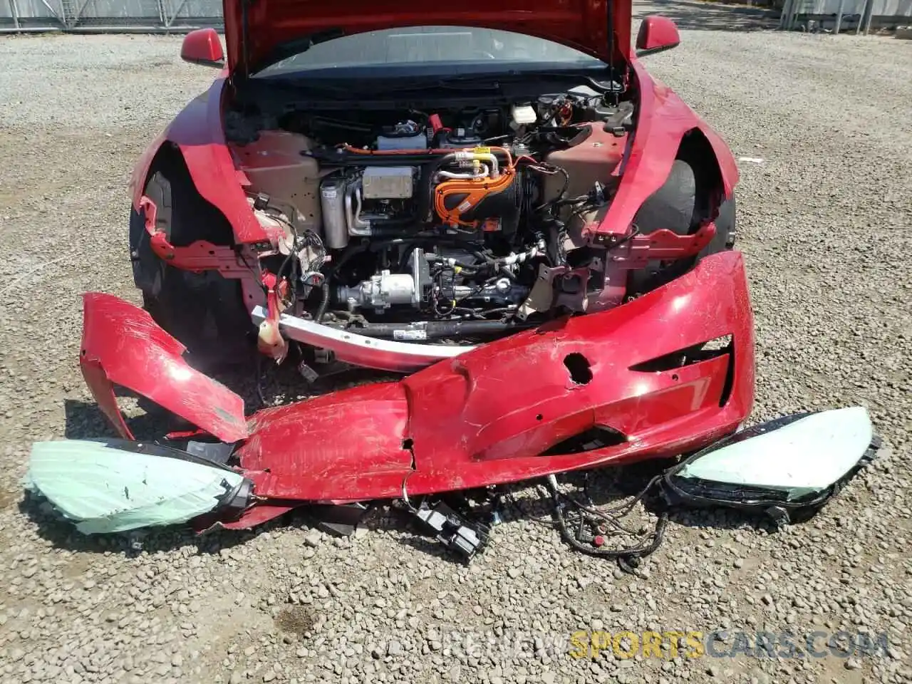 9 Photograph of a damaged car 5YJ3E1EB7NF160173 TESLA MODEL 3 2022