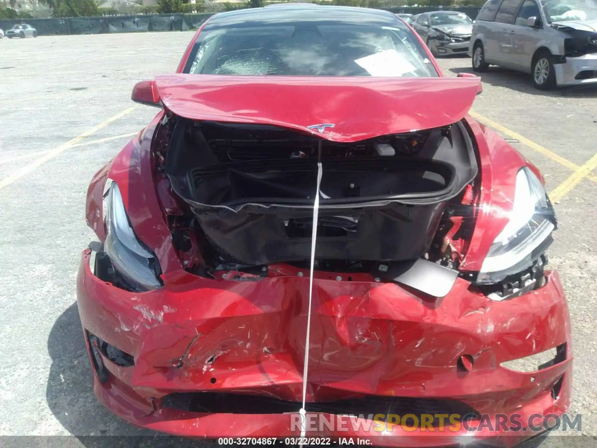 6 Photograph of a damaged car 5YJ3E1EB7NF165969 TESLA MODEL 3 2022