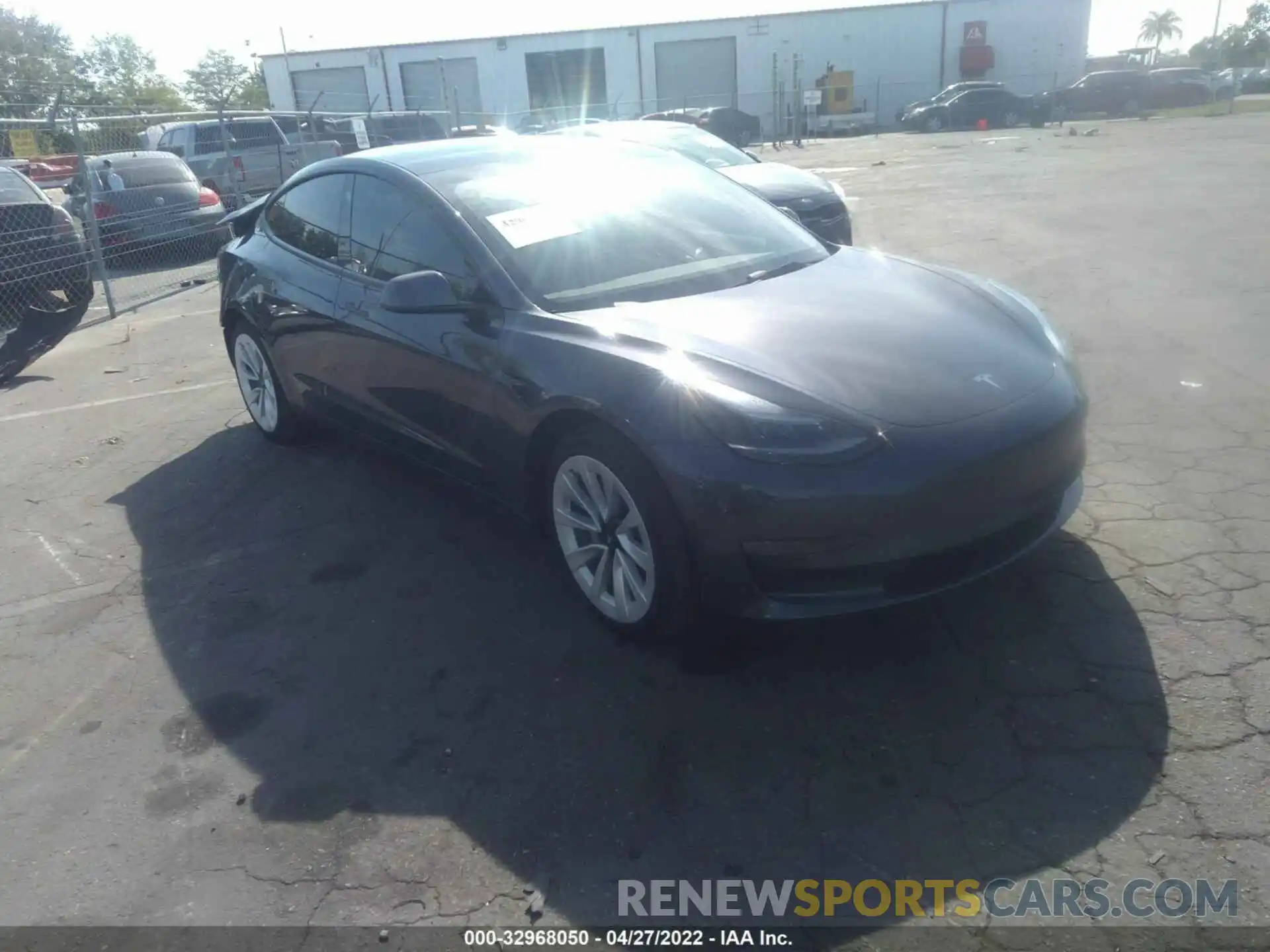 1 Photograph of a damaged car 5YJ3E1EB7NF169438 TESLA MODEL 3 2022