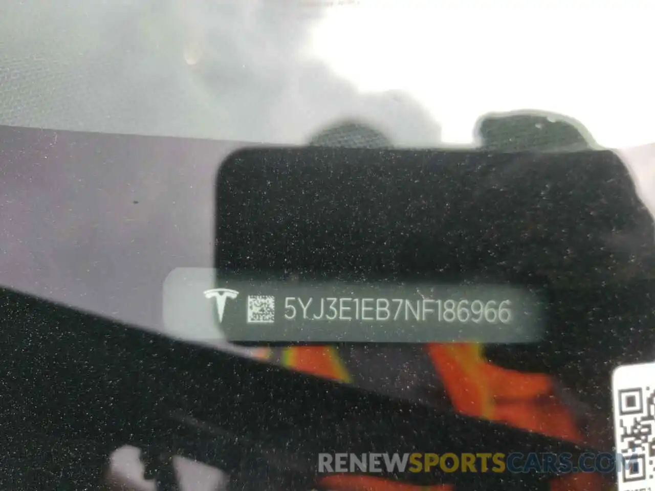 10 Photograph of a damaged car 5YJ3E1EB7NF186966 TESLA MODEL 3 2022