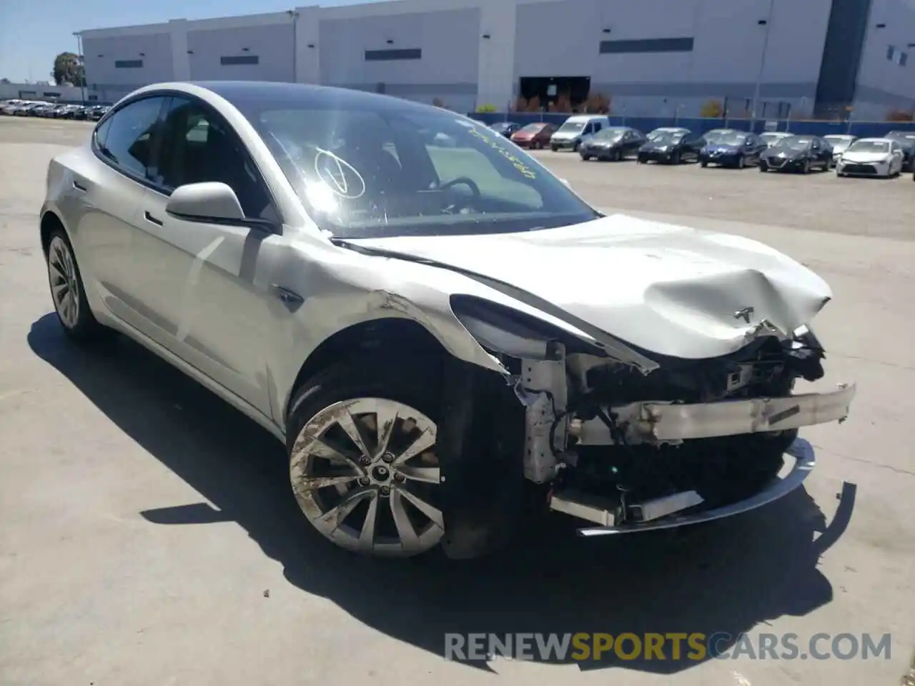 9 Photograph of a damaged car 5YJ3E1EB7NF187499 TESLA MODEL 3 2022