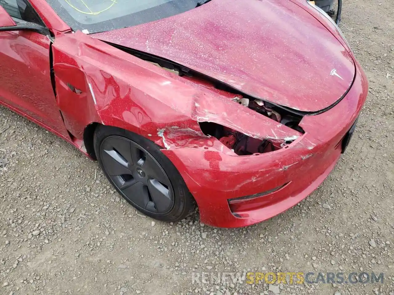 9 Photograph of a damaged car 5YJ3E1EB7NF189124 TESLA MODEL 3 2022