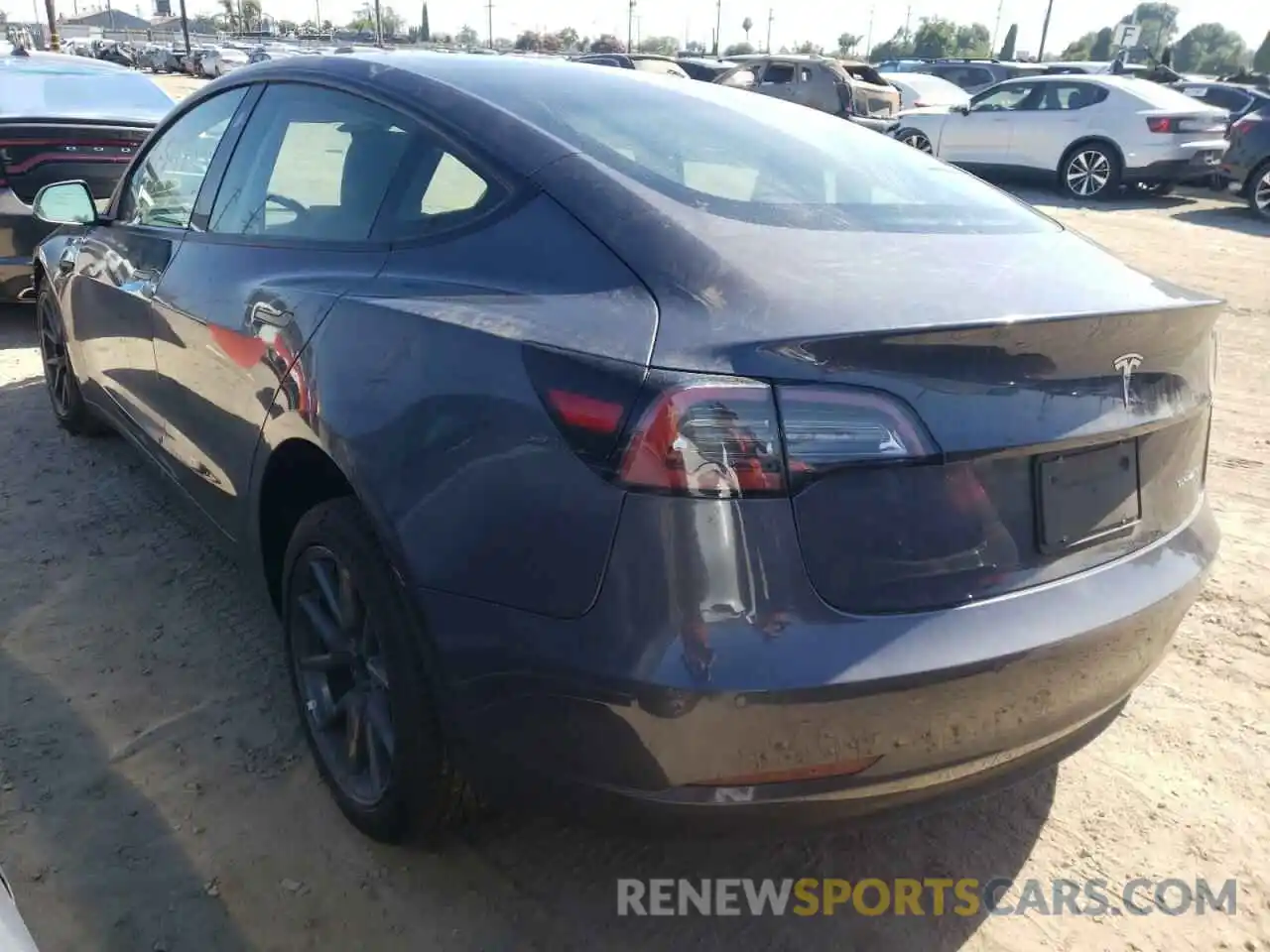 3 Photograph of a damaged car 5YJ3E1EB7NF190936 TESLA MODEL 3 2022