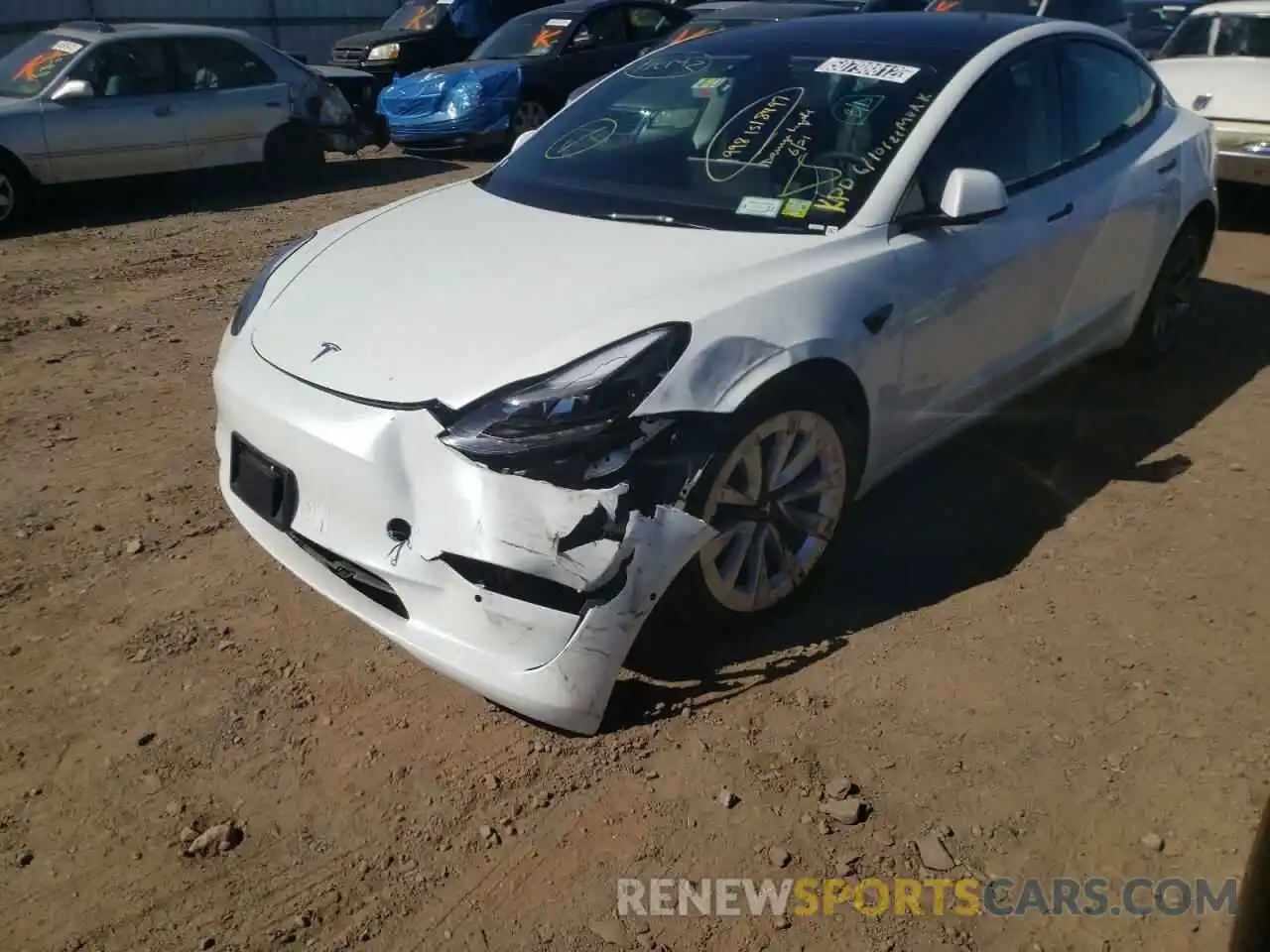 9 Photograph of a damaged car 5YJ3E1EB7NF191696 TESLA MODEL 3 2022