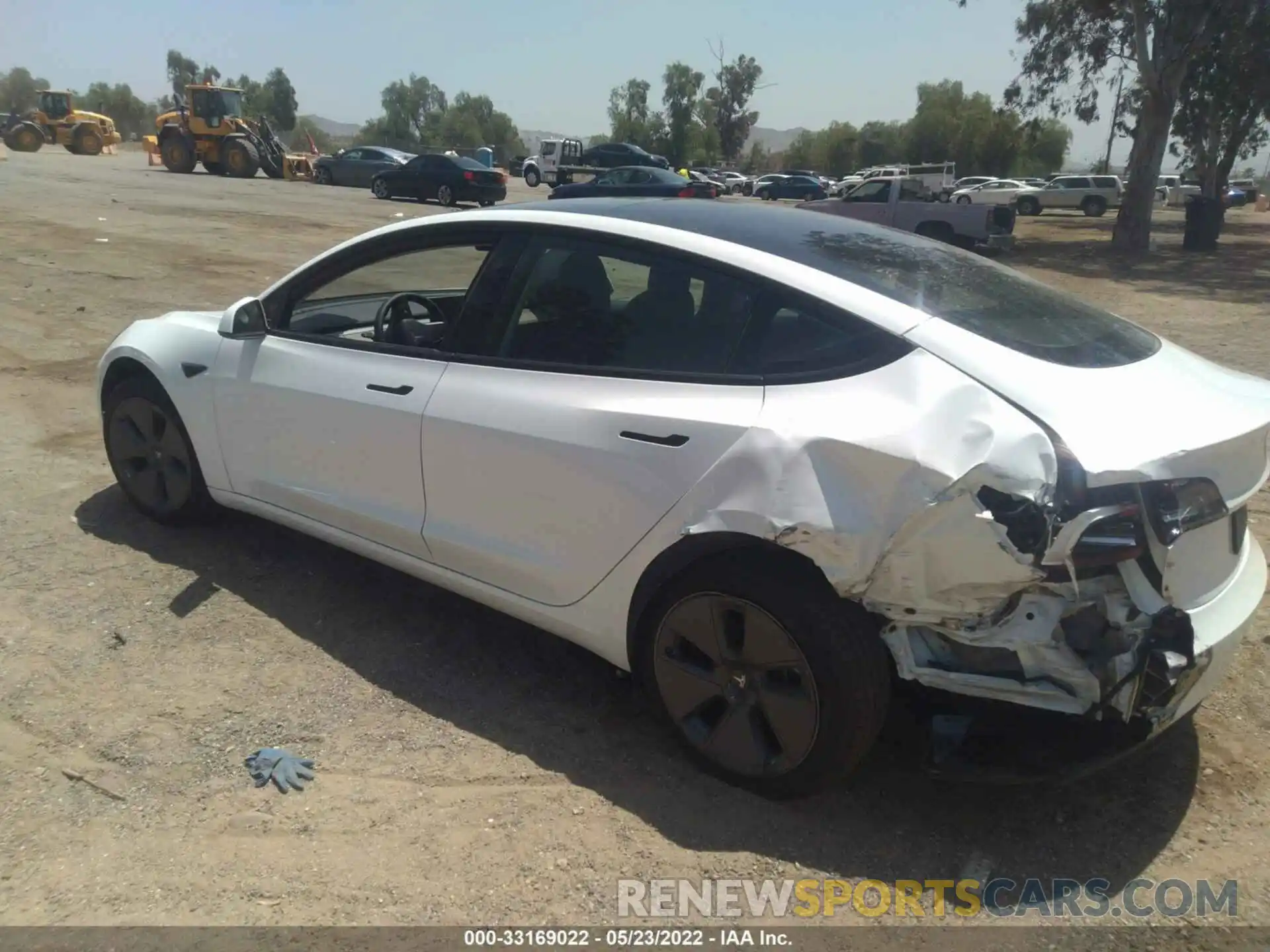 3 Photograph of a damaged car 5YJ3E1EB7NF198180 TESLA MODEL 3 2022